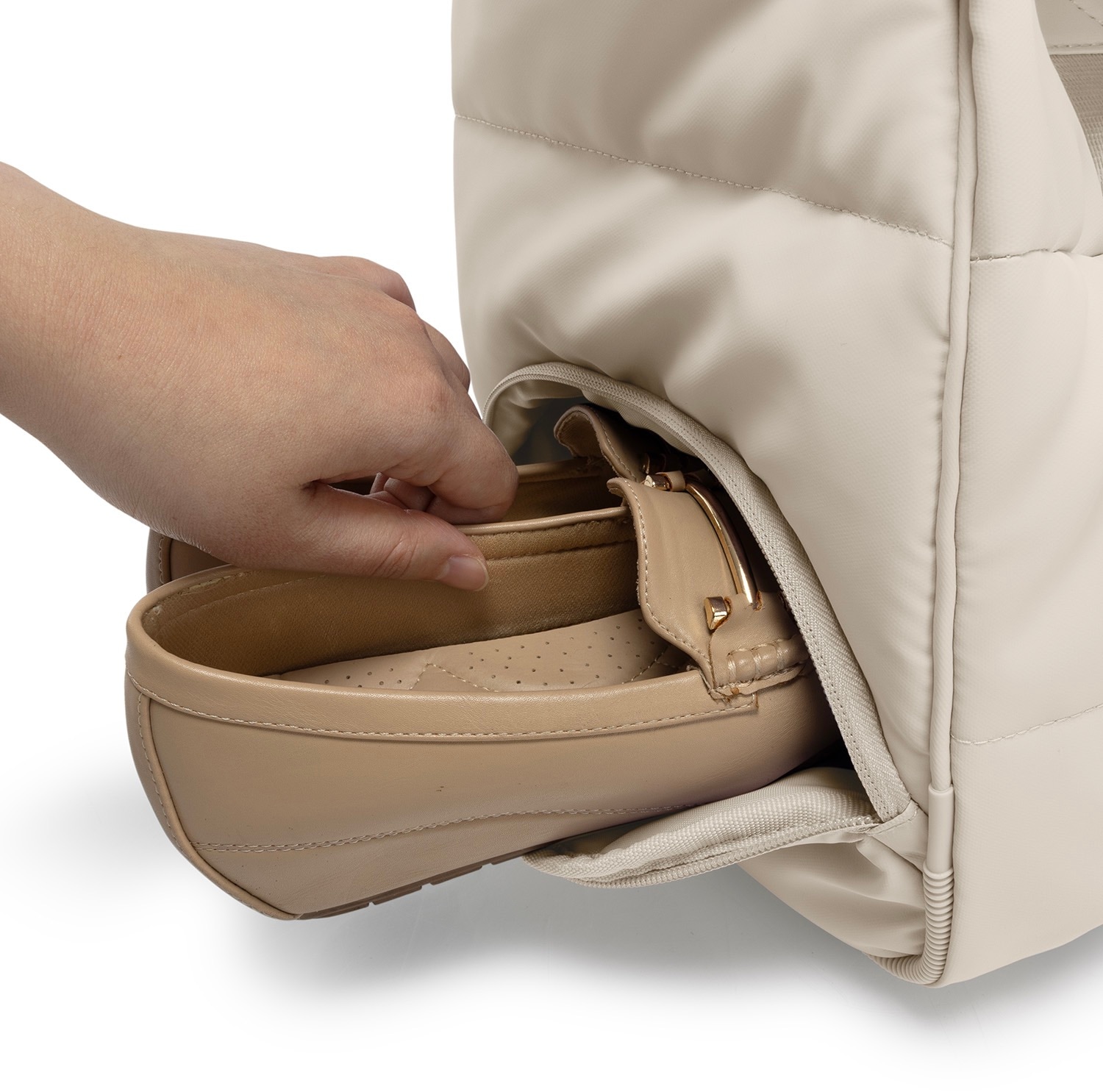 Heys Reisetasche »The Puffer Duffle Bag«, Weekender Duffle Bag Schuhfach Aufstecksystem