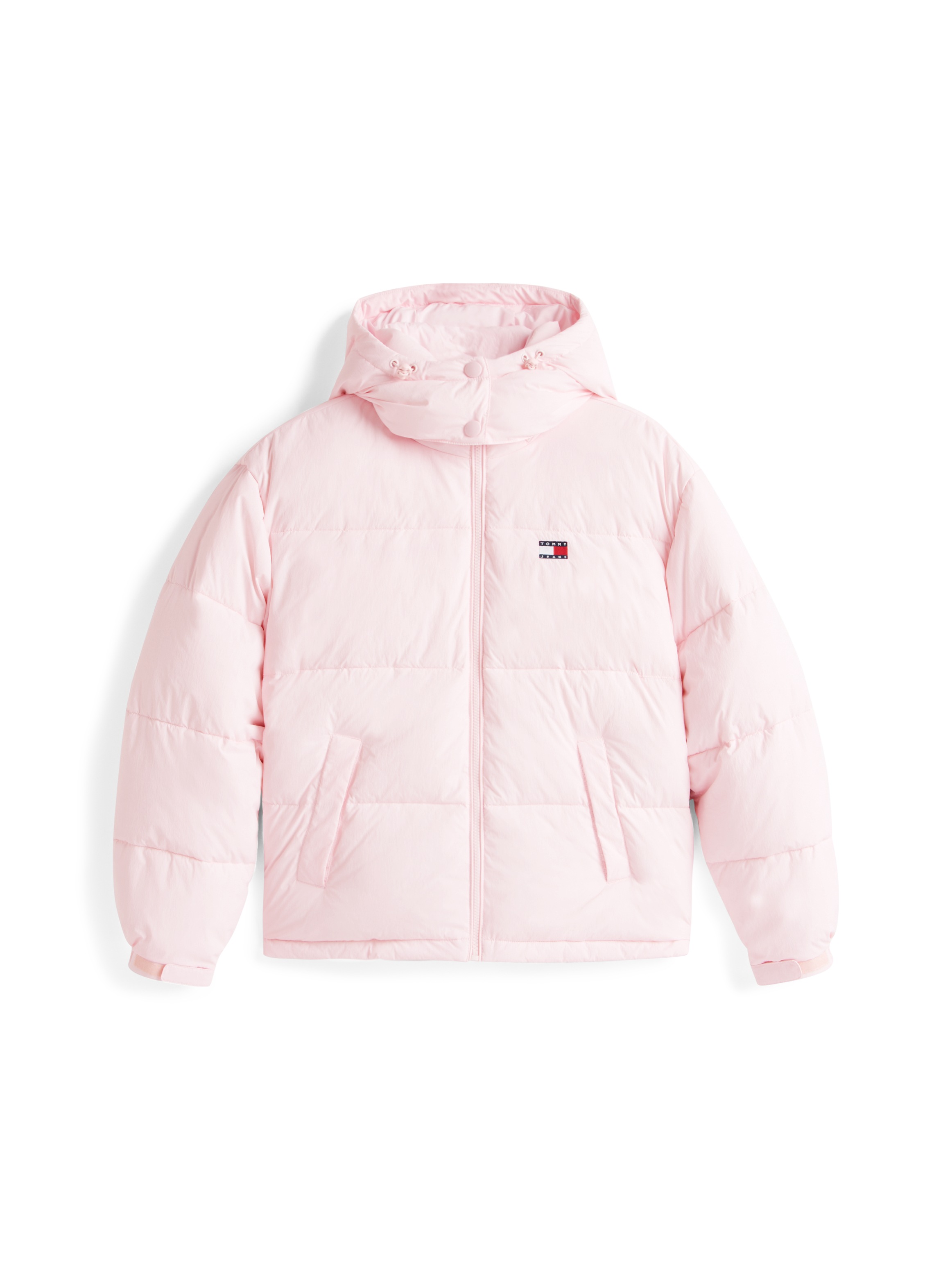 Tommy Jeans Steppjacke »TJW OVS HOODED FLAG PUFFER EXT« mit Kapuze