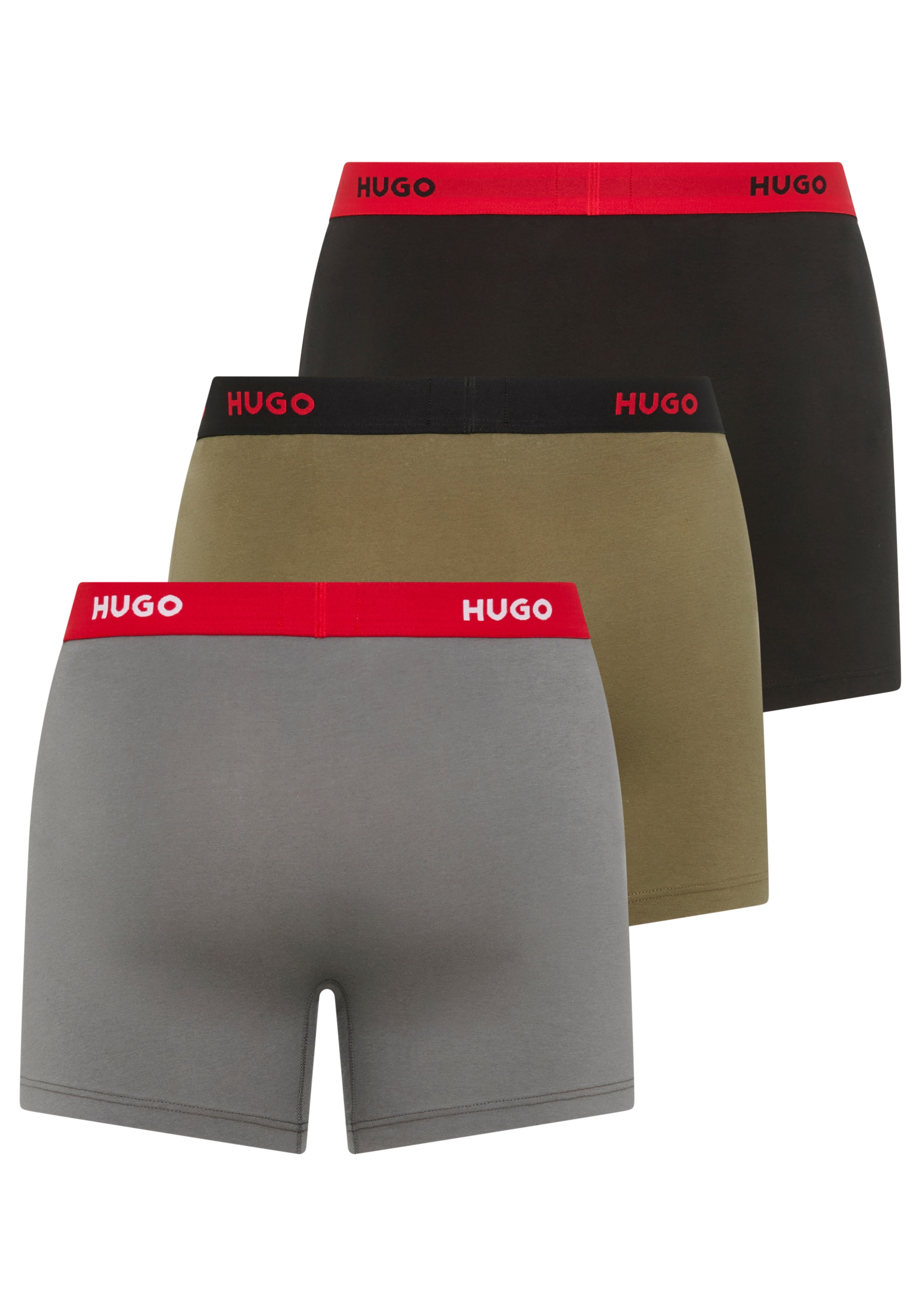 HUGO Underwear Boxer »BOXERBR TRIPLE« Packung, 3er, 3 Stk. mit elastischem Bund