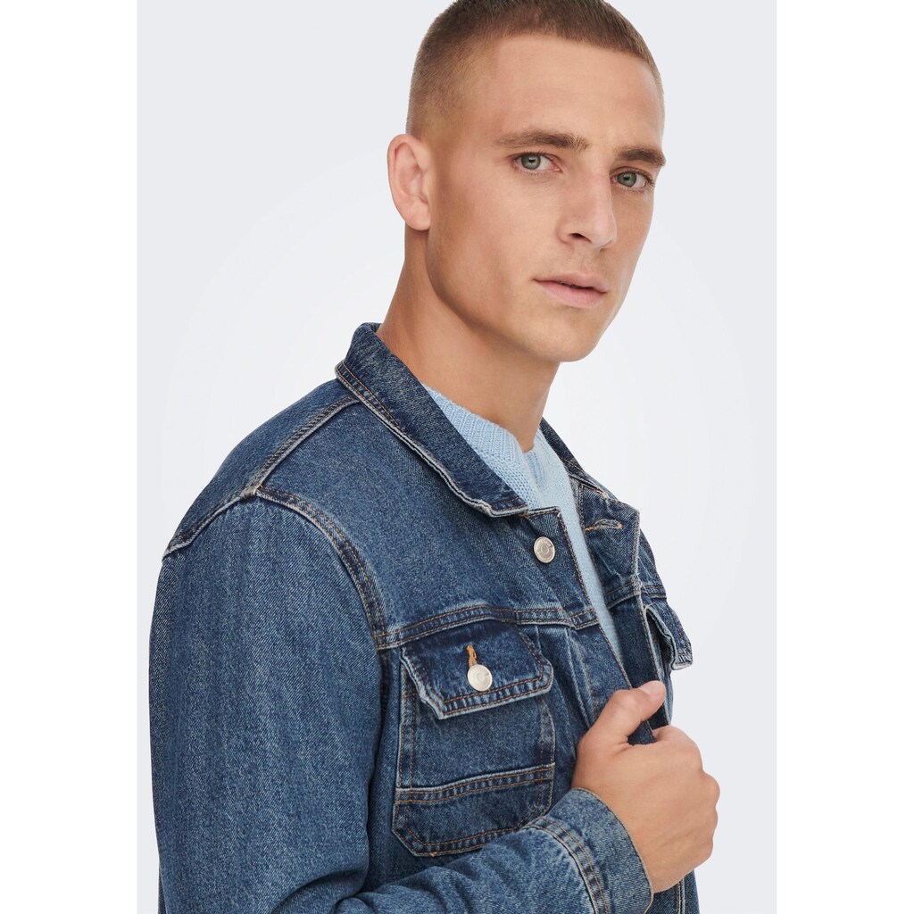 ONLY & SONS Jeansjacke »ONSDUKE M. BLUE 3518 JACKET«