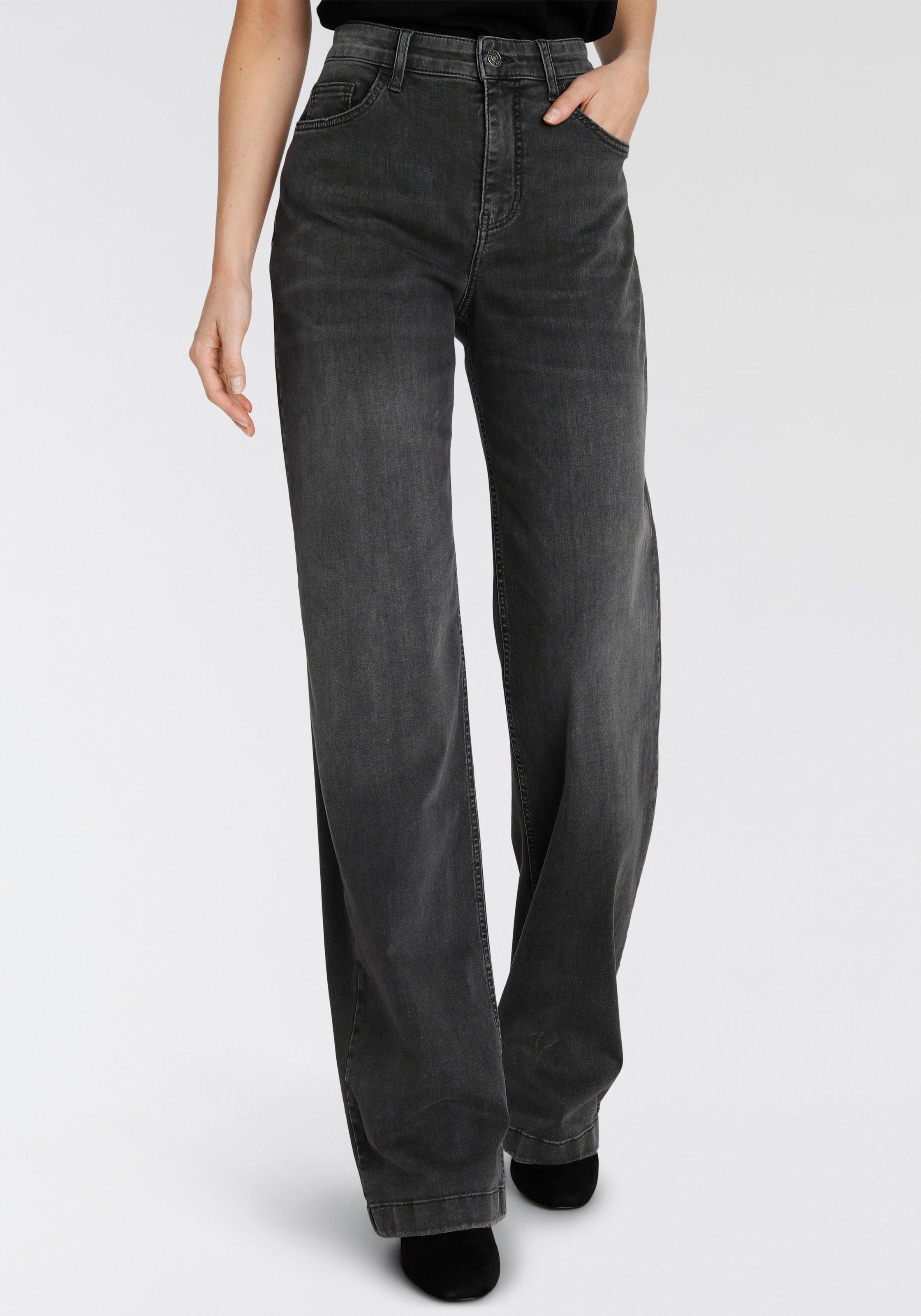 MAC Weite Jeans »Wide-Leg«, Schmale Hüfte und weites Bein kaufen