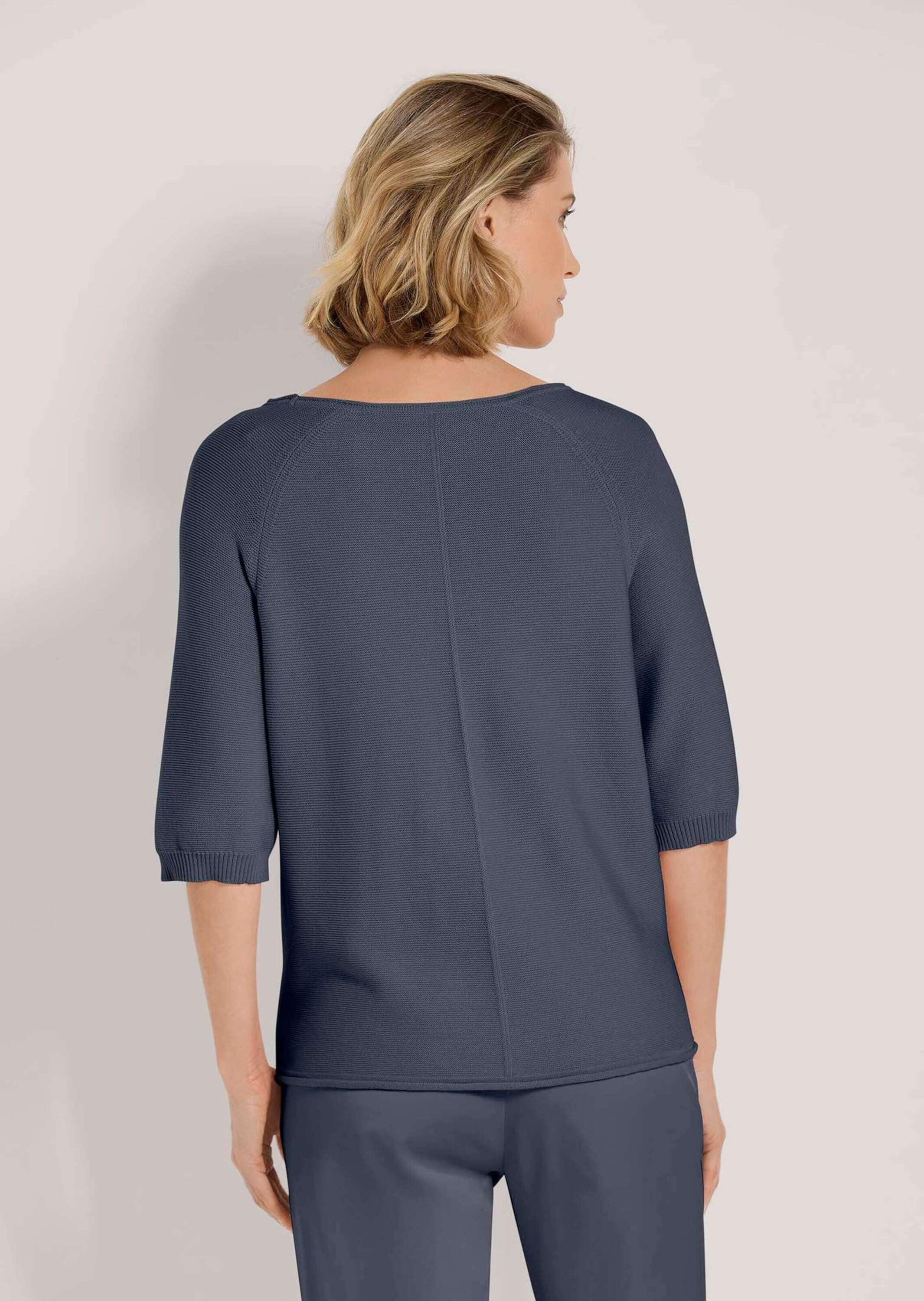 MADELEINE Longpullover »Pullover Halbarm-Pullover in kastiger Form«