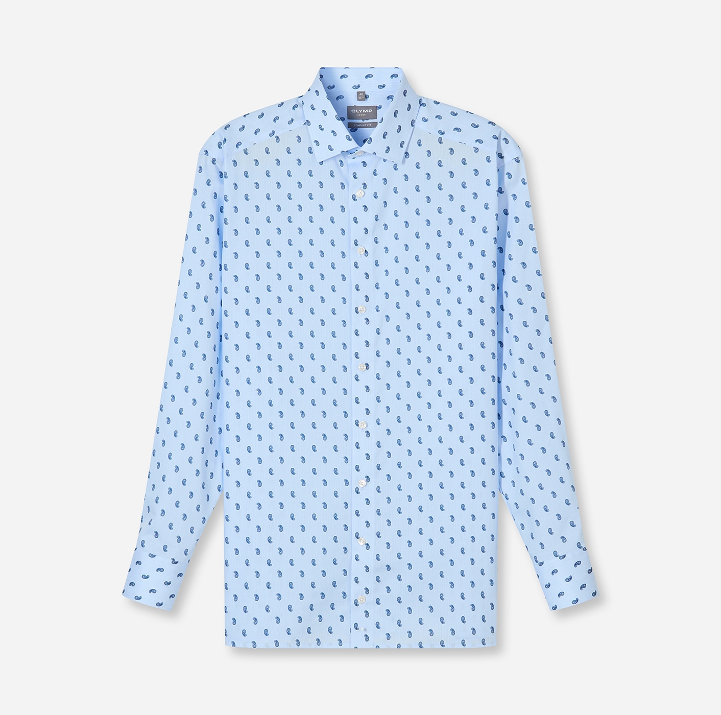 OLYMP Langarmhemd Businesshemd, comfort fit, New-Kentkragen