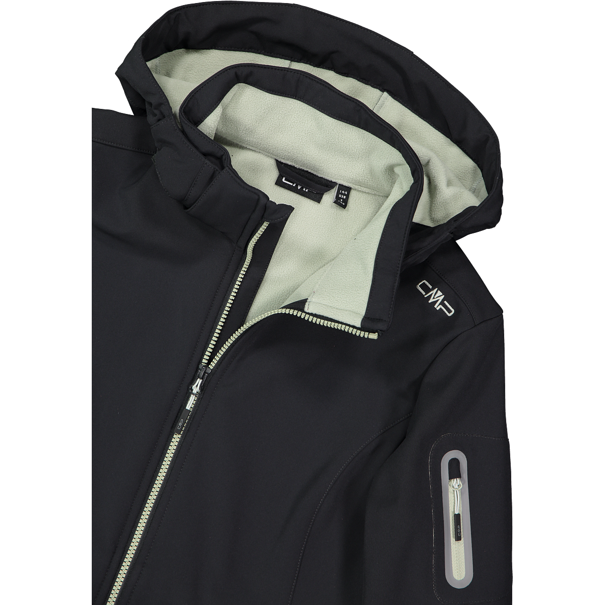 CMP Softshelljacke »WOMAN JACKET ZIP HOOD« mit Kapuze sportlicher Stil, wärmend, wind- und wasserabweisend, Übergangsjacke