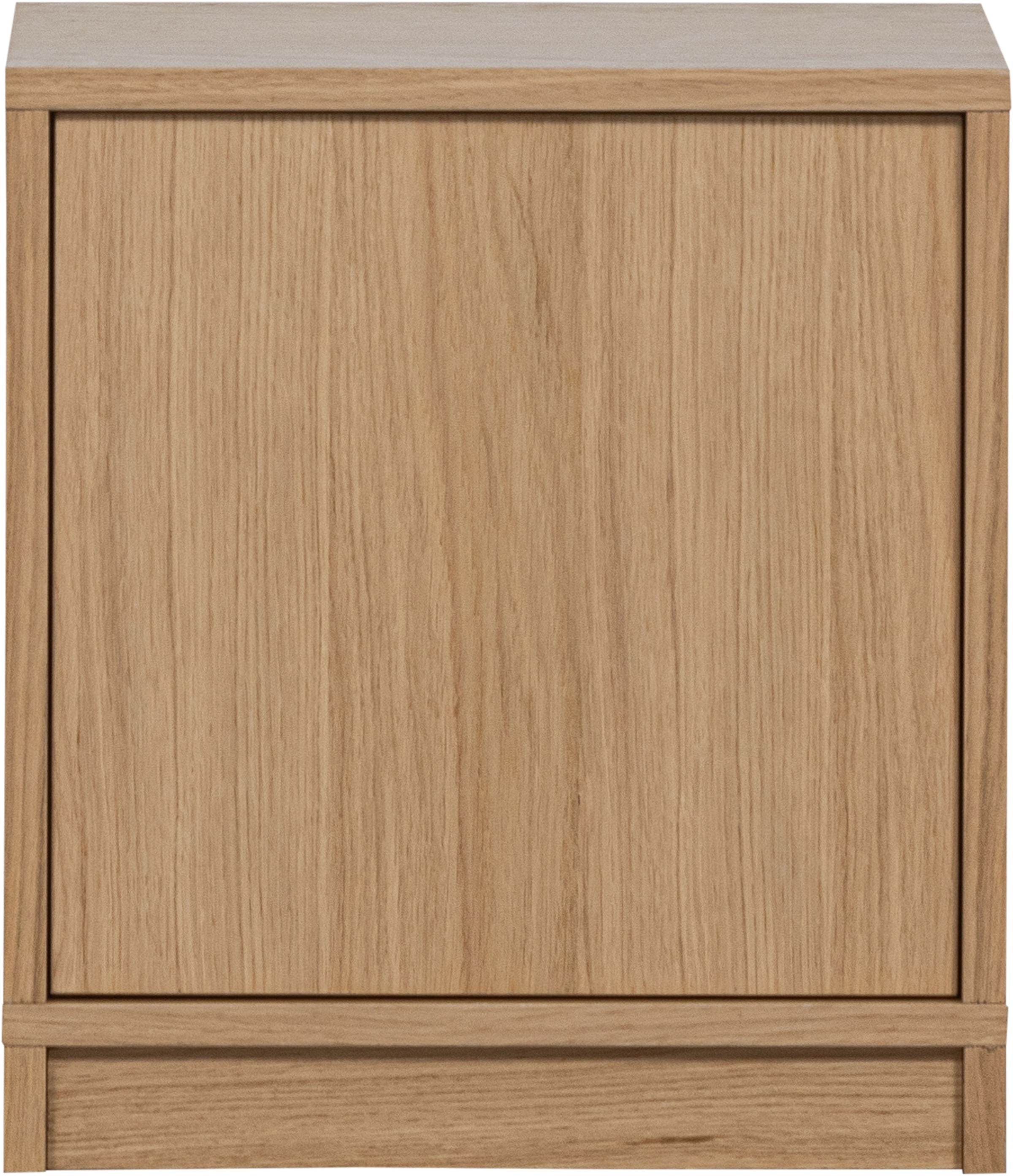 WOOOD Sideboard »Modulair mit Eichenfurnier und Druckmechanismus B 40 x T 40 x H 44 cm« Tragkraft 15 kg pro Einlegeboden, kompakte Ausführung