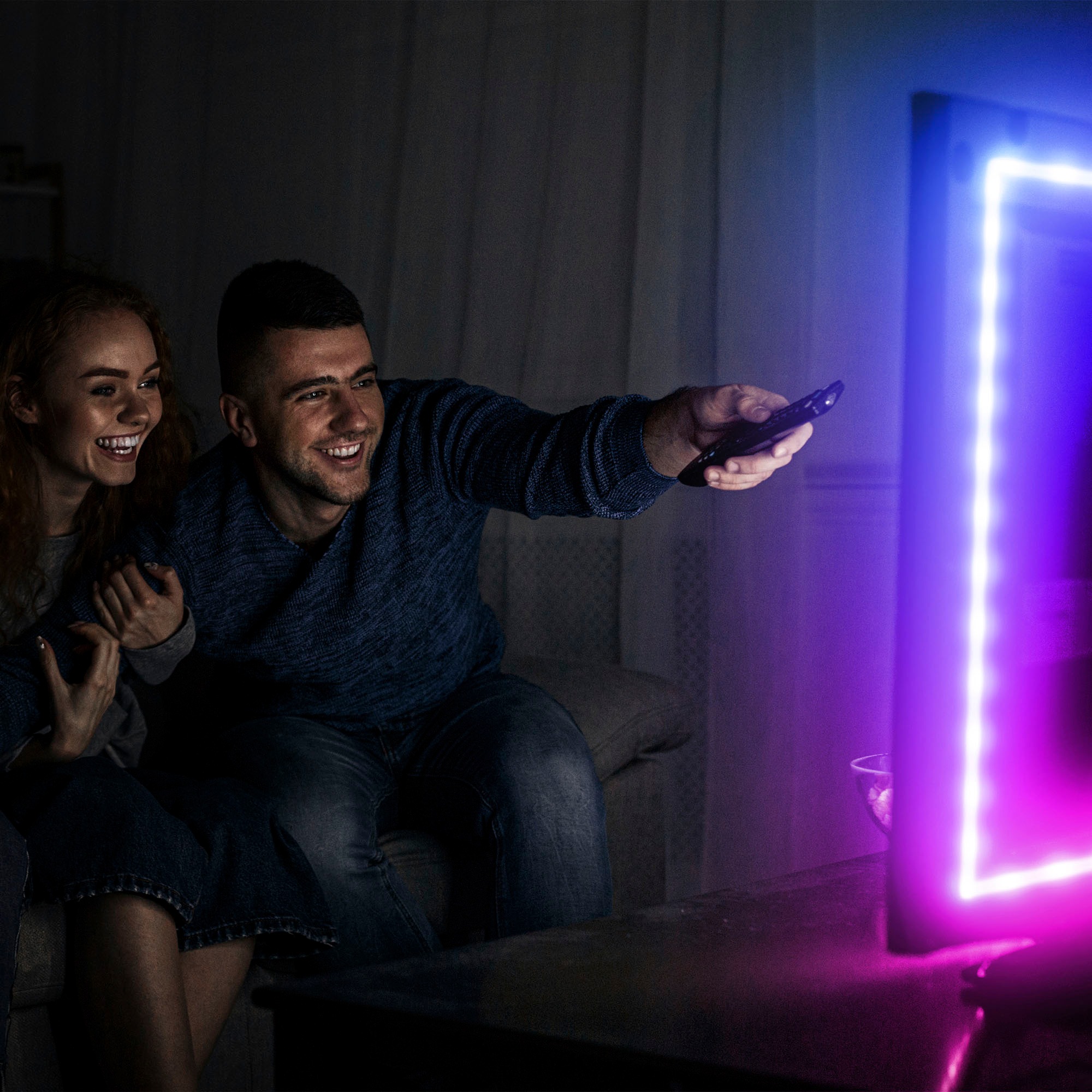 B.K.Licht LED-Streifen »Wifi RGBIC USB«, 150 St.-flammig, Lichtleiste, mit Musiksensor, smartes LED Band, Selbstklebend