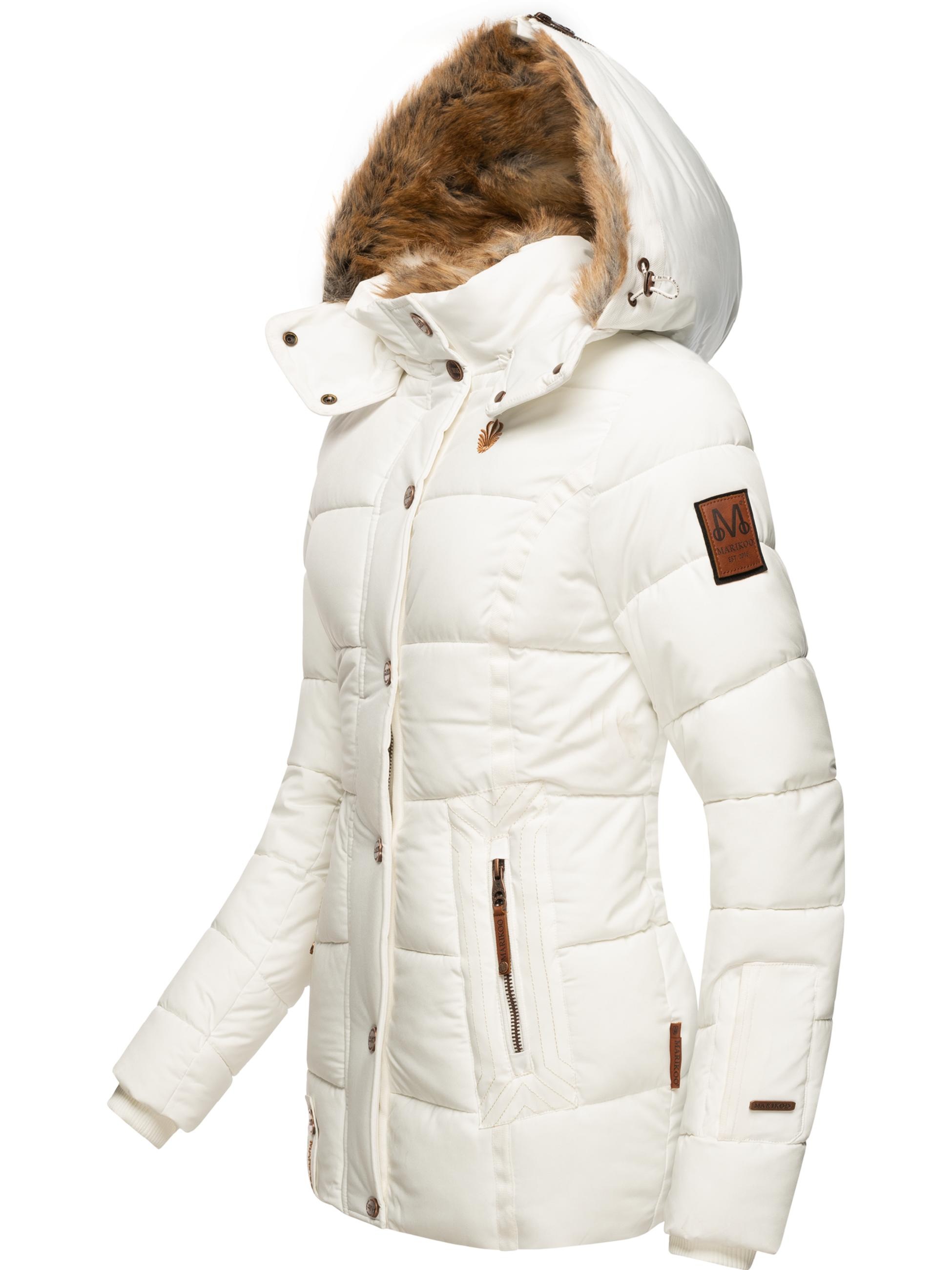 Marikoo Winterjacke »Winterjacke Nekoo«, mit Kapuze, stylische Damen Steppjacke mit großer Kapuze