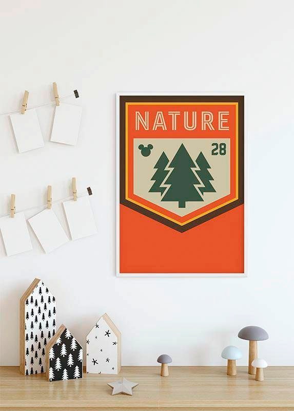 Komar Bild »Mickey Mouse Nature«, Disney, (1 St.), Wandbild zur Dekoration im Kinderzimmer - ohne Rahmen