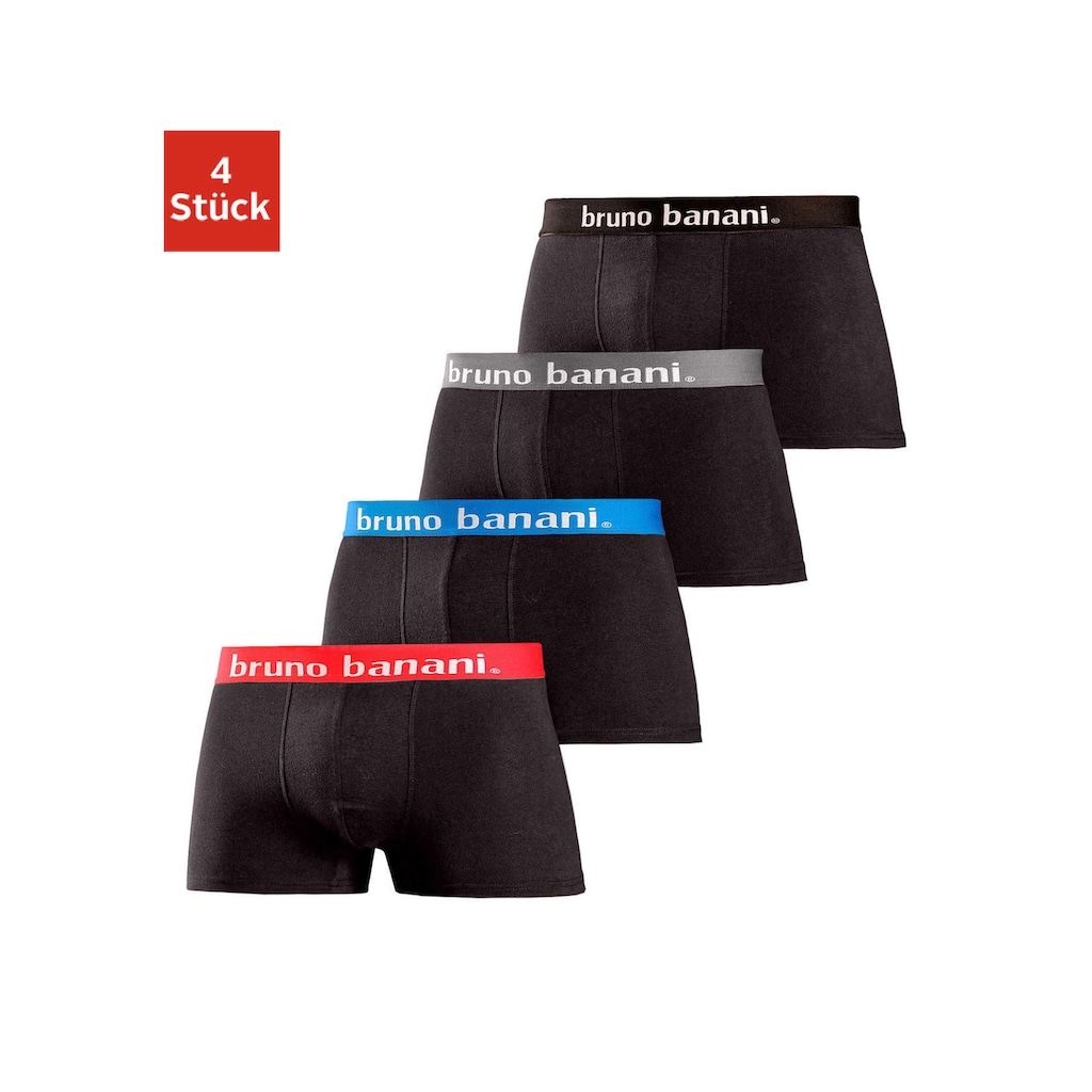 Bruno Banani Boxershorts, (Packung, 4 St.)