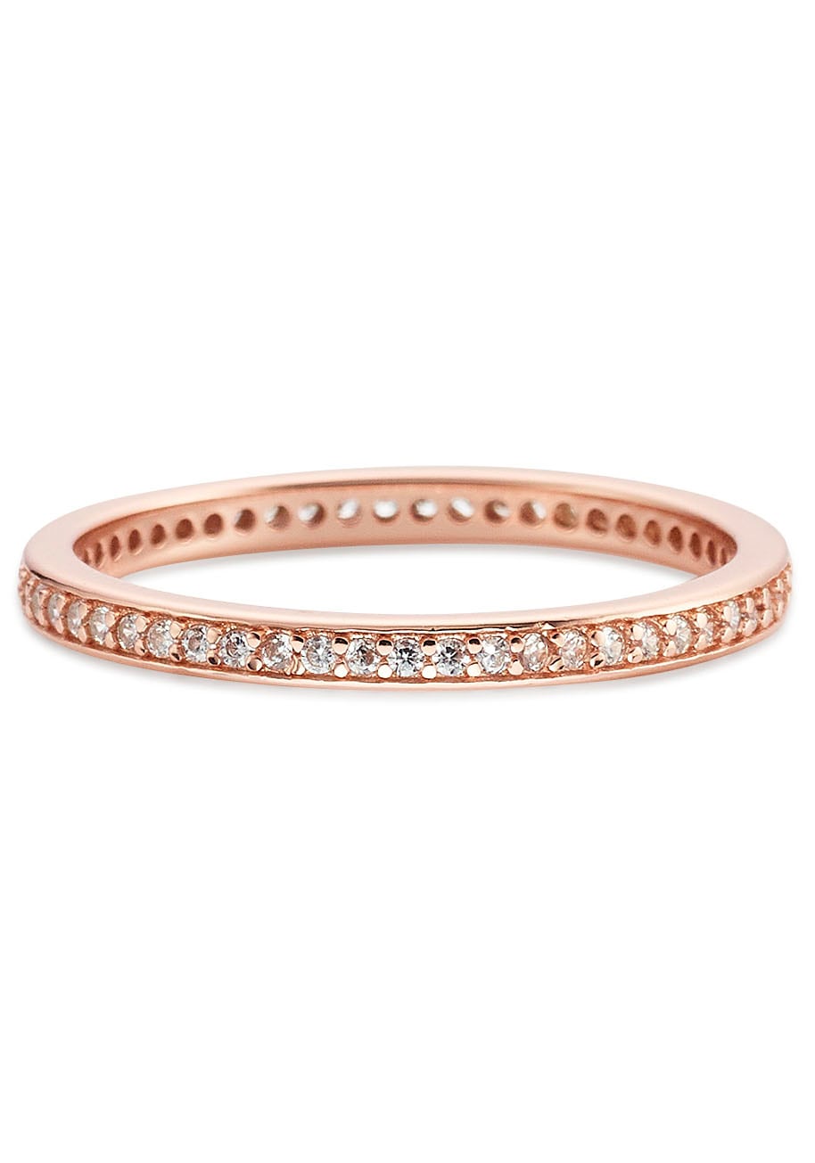 Bruno Banani Fingerring »Schmuck Geschenk Silber 925 Damenring Memoire Eternity«, mit Zirkonia (synth.)