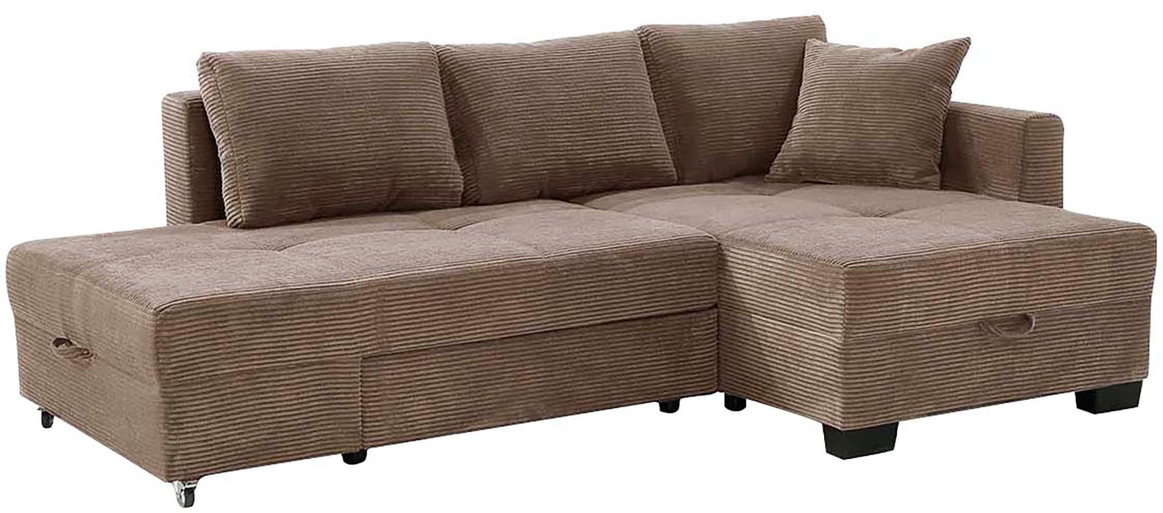 Jockenhöfer Gruppe Ecksofa »Fantasy, Dreh-Schwenk-Ottomane« inklusive Relax- und Schlaffunktion, Ottomane links/ rechts montierbar