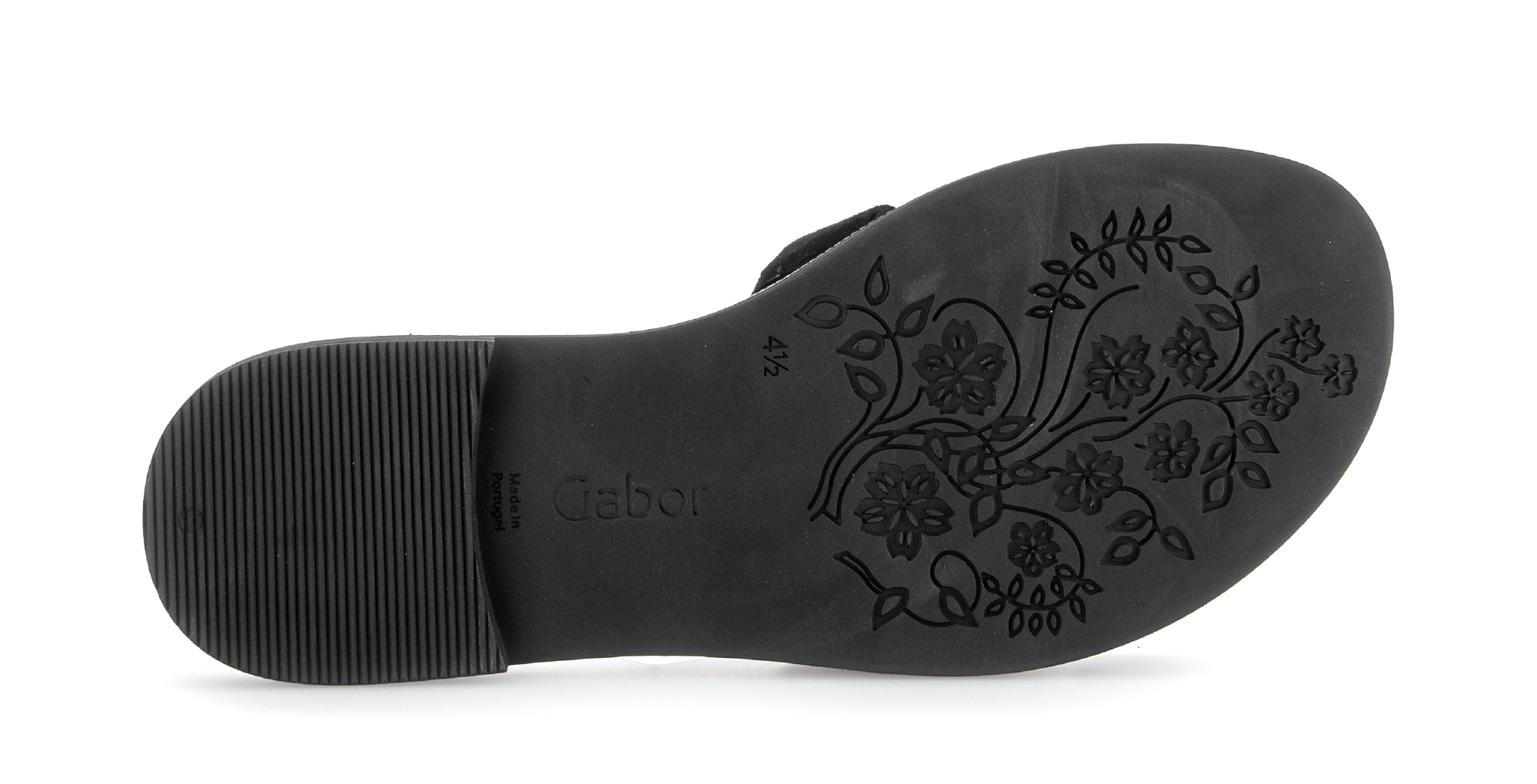 Gabor Pantolette  Blockabsatz, Sommerschuh, Schlupfschuh, Zierspange mit Schmucksteinen