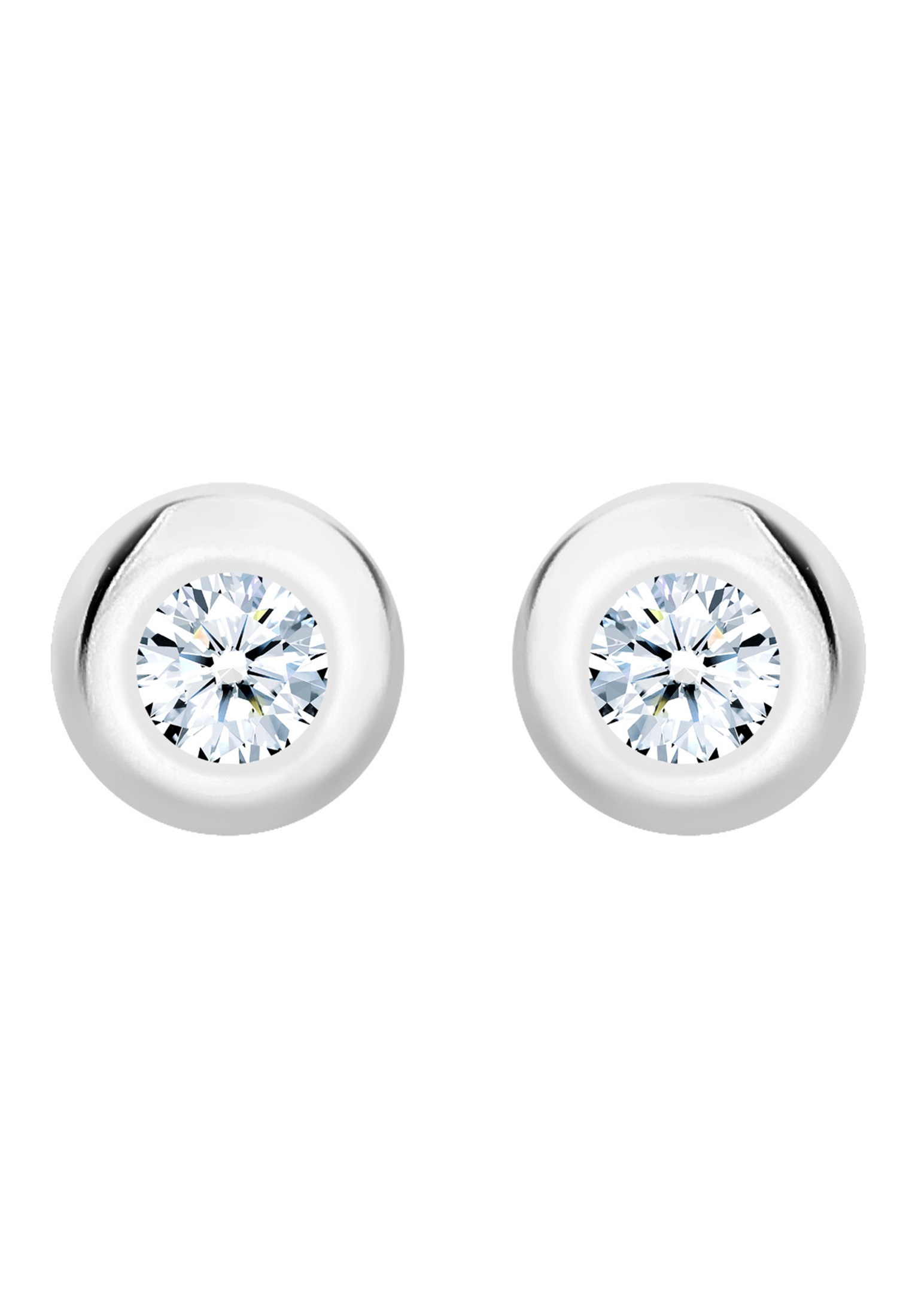 Elli DIAMONDS Paar Ohrstecker »Ohrringe Ohrstecker Diamant Diamant Weiß Brillantschliff (0.06 ct) 925 Sterling Silber«