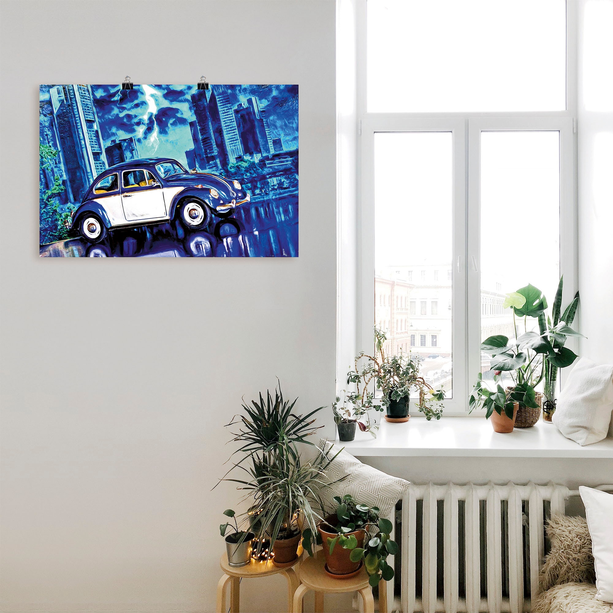 Artland Wandbild »Nachts«, Auto, (1 St.), als Alubild, Leinwandbild, Wandaufkleber oder Poster in versch. Größen