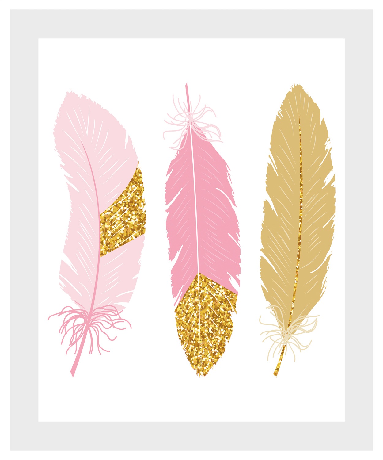 queence Bild »Maja« Federn | Kunst