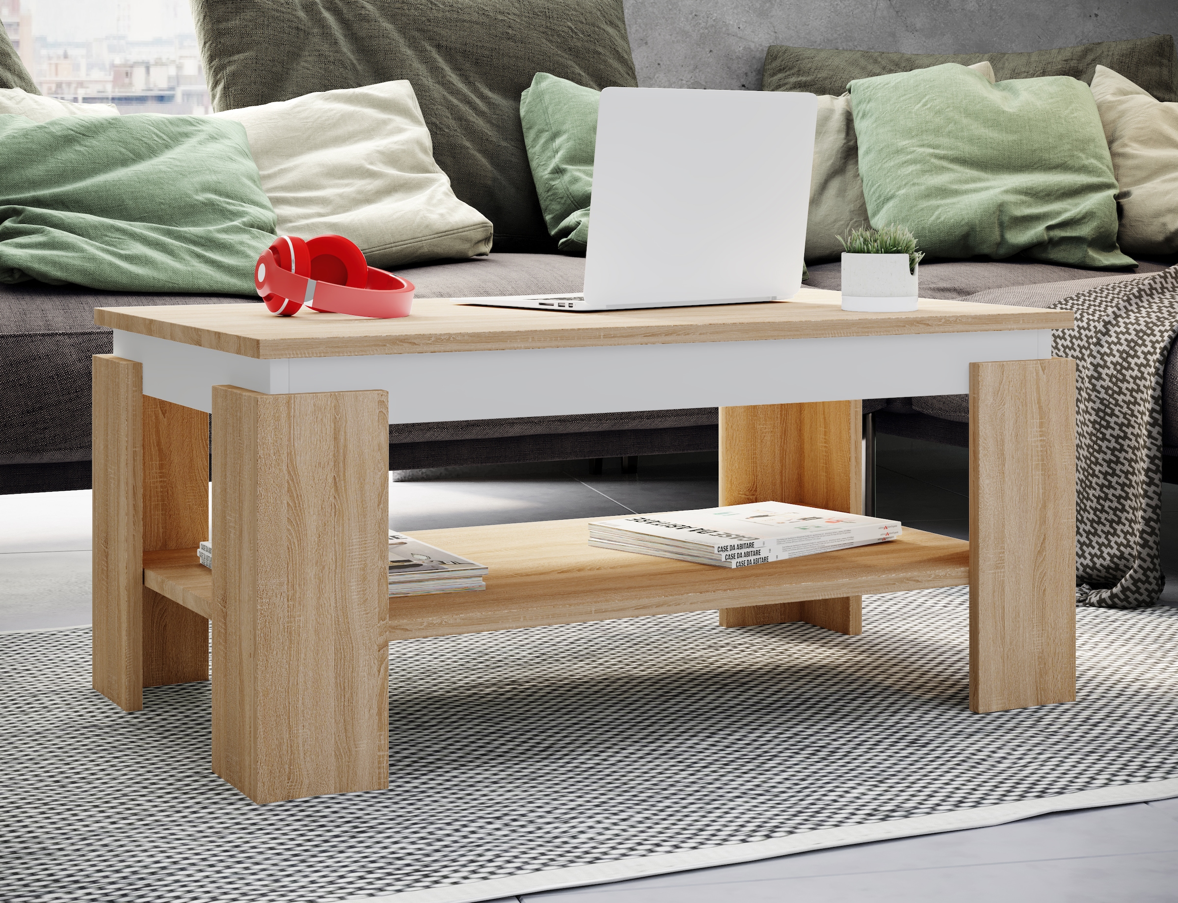VCM Beistelltisch »Holz Sofatisch Couchtisch Beistelltisch Rolas«