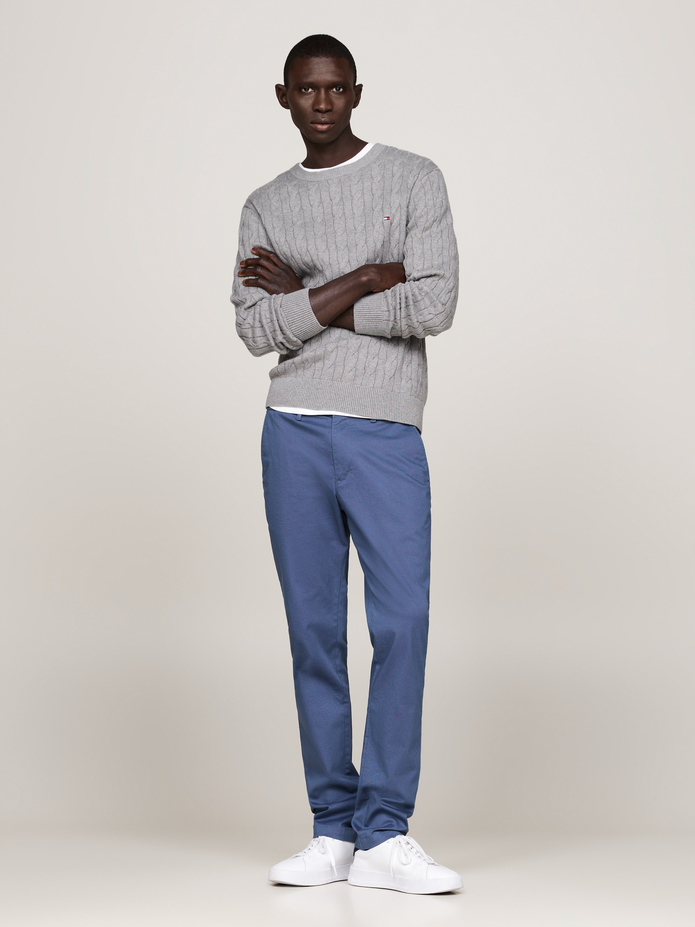 Tommy Hilfiger Chinohose »CHINO BLEECKER PRINTED STRUCTURE«