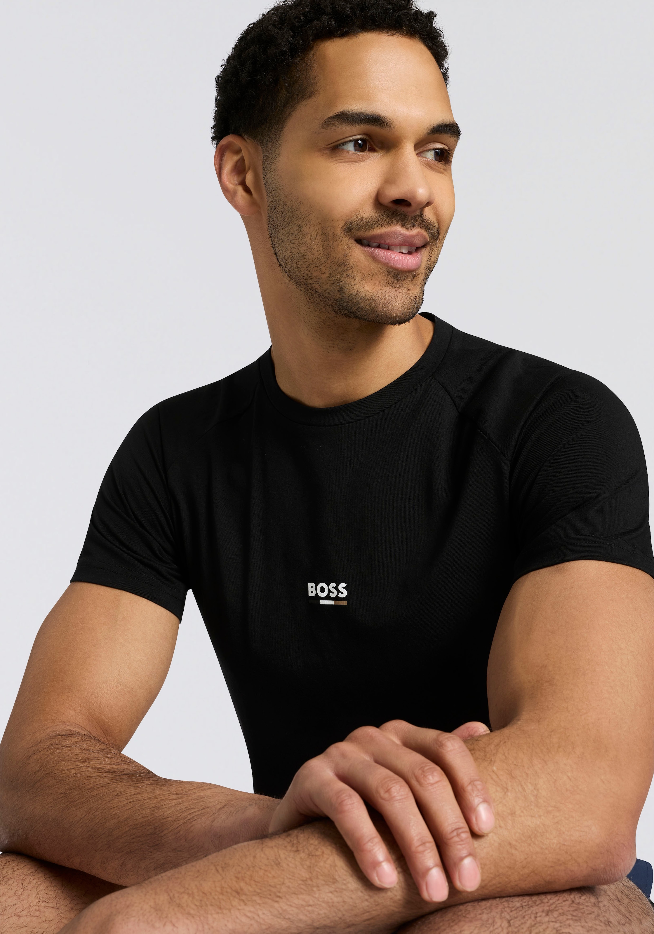 BOSS T-Shirt »T-Shirt RN Slim Fit« mit UV Schutz (SPF 50+)