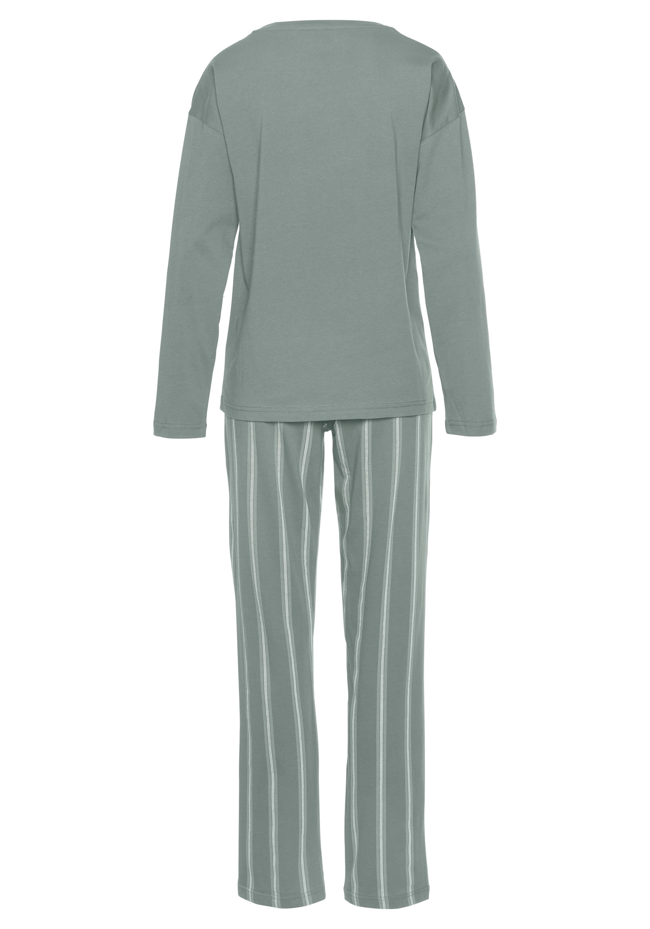 Vivance Dreams Pyjama, (2 tlg.), mit Frontdruck