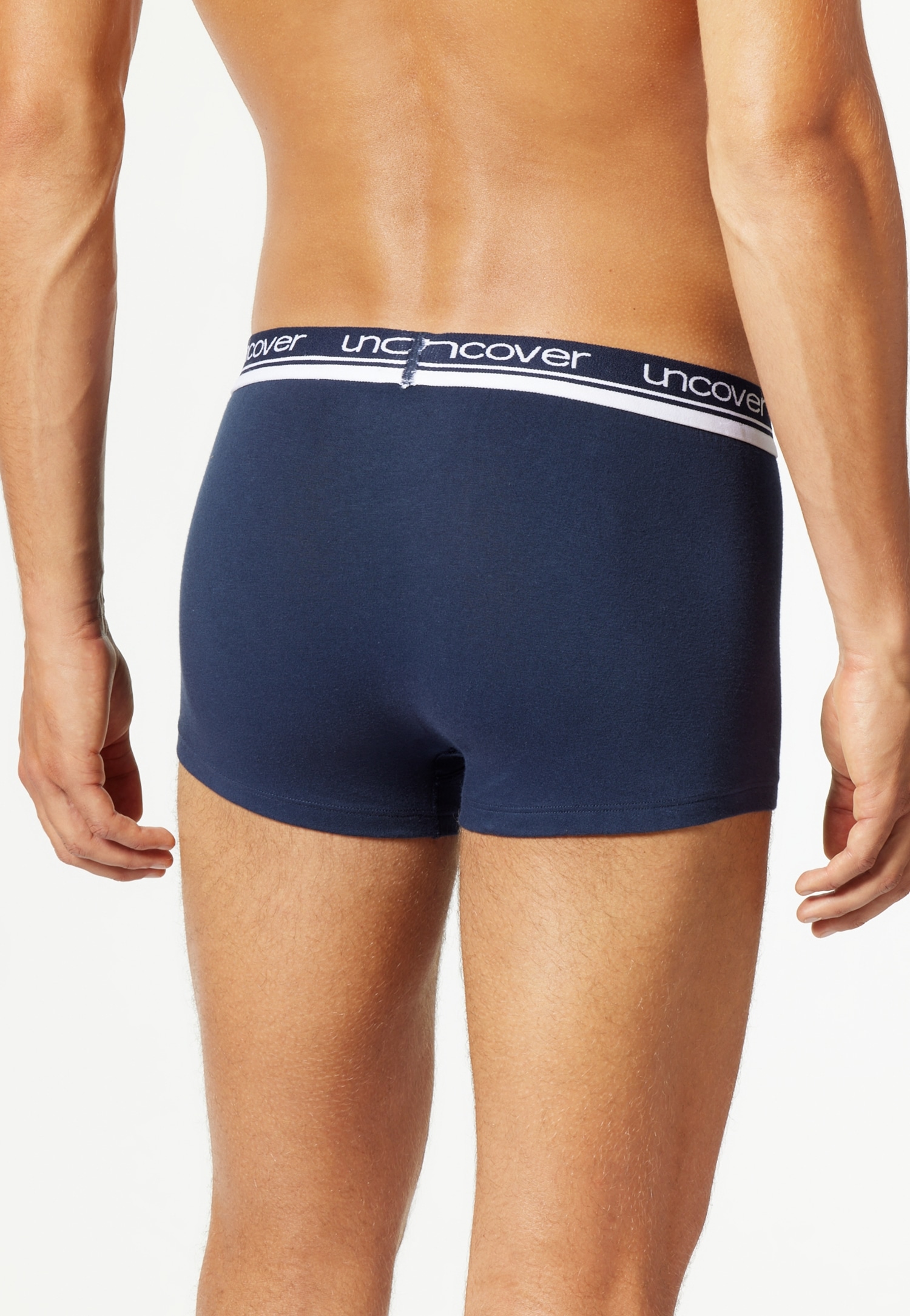 uncover by SCHIESSER Boxer »UNCOVER Cotton«, (2er Pack), Logo-Bund, elastisch, ohne Eingriff, perfekter Sitz