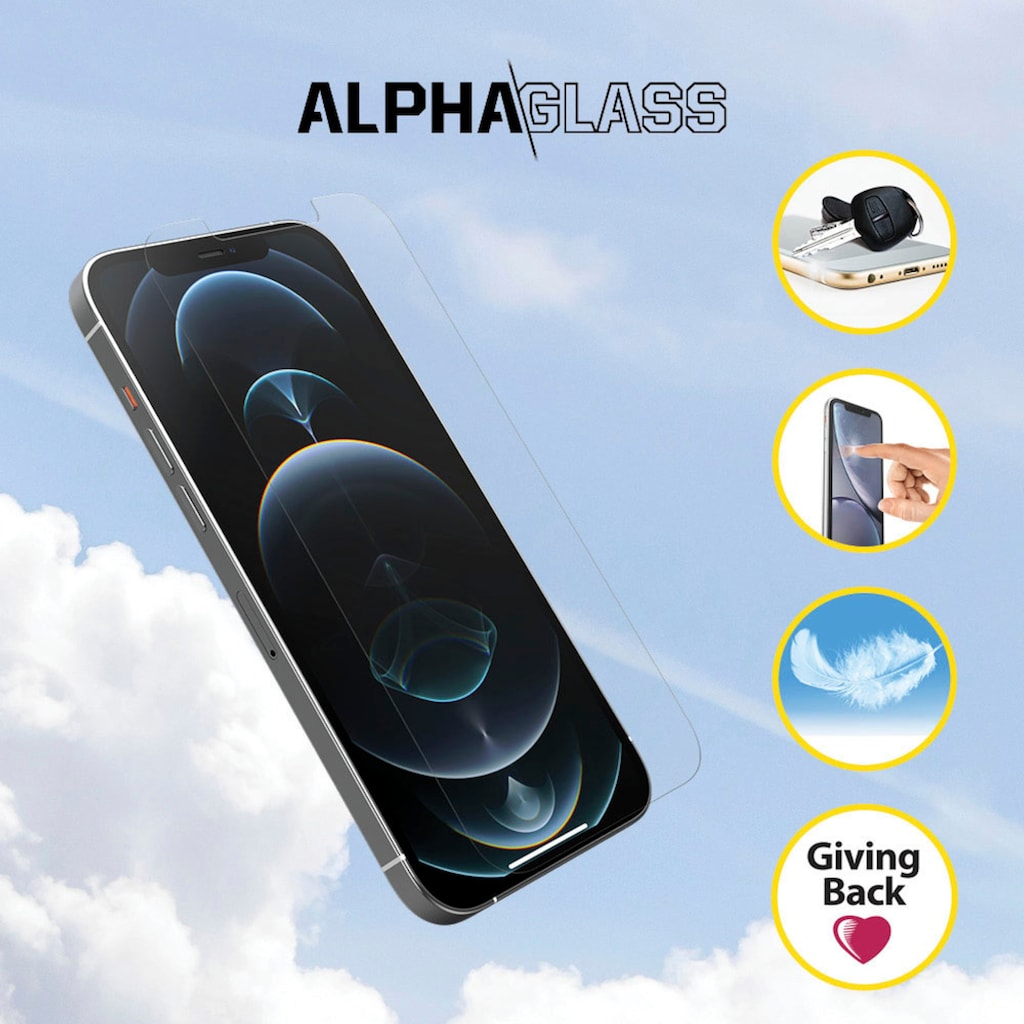 Otterbox Displayschutzglas »Alpha Glass iPhone 12 Pro Max - clear«, für iPhone 12 Pro Max, (1 St.)