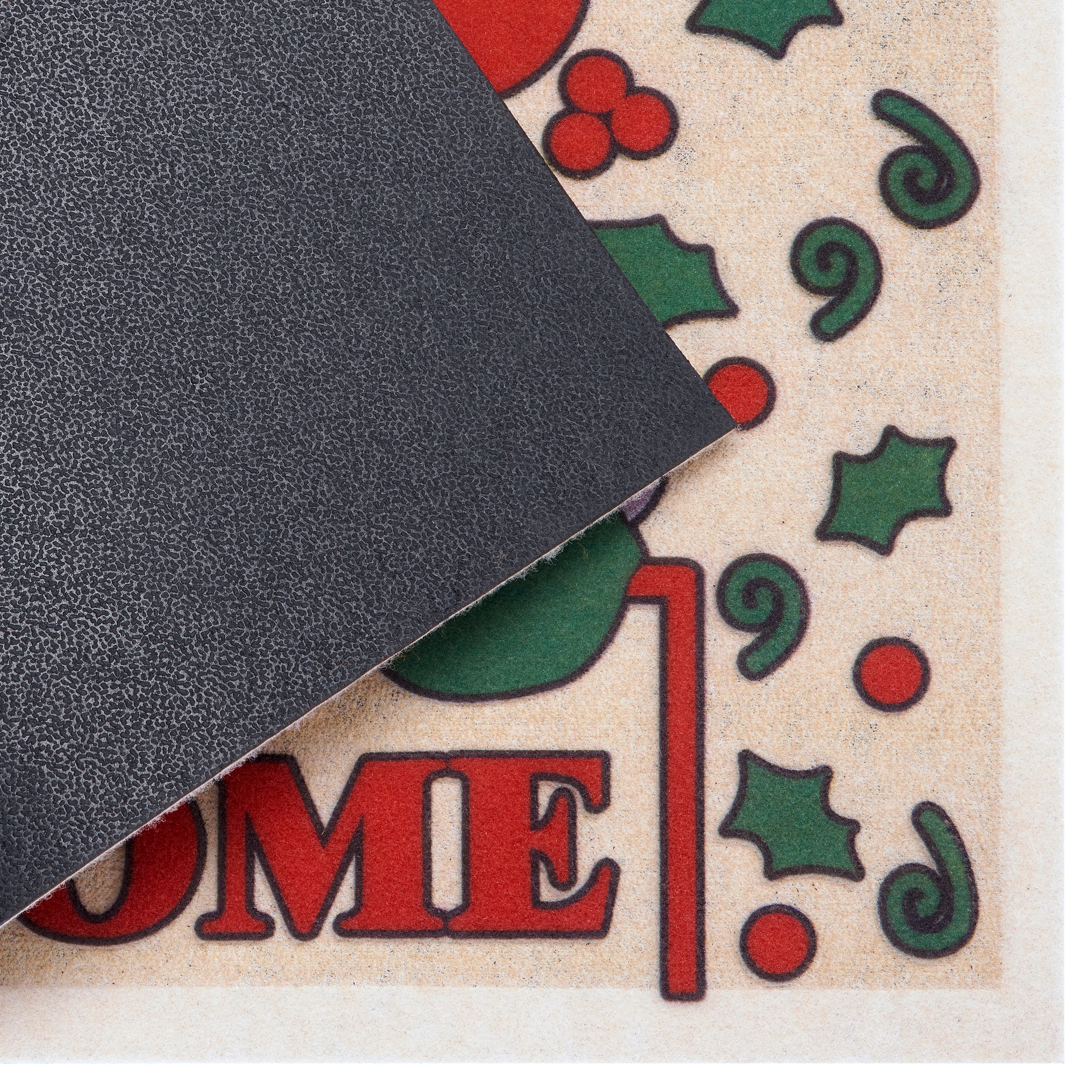 my home Fußmatte »Welcome Weihnachtsmann, Türmatte«, rechteckig, 6 mm Höhe, Motiv Weihnachten, mit Spruch, Rutschfest, Schmutzfang