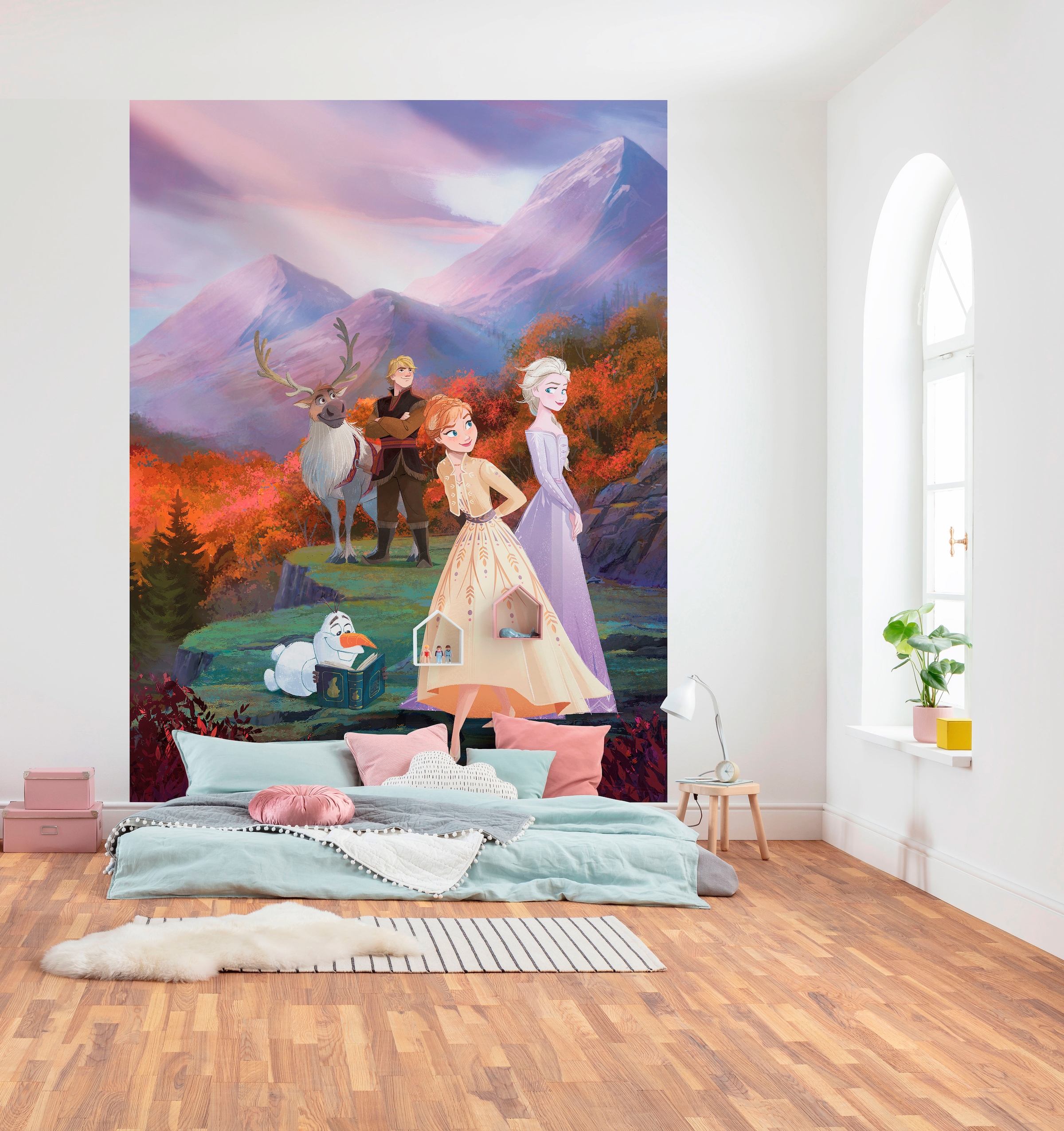 Komar Fototapete »Frozen Spring is Coming - Größe 184 x 254 cm«, bedruckt, Kinderzimmer