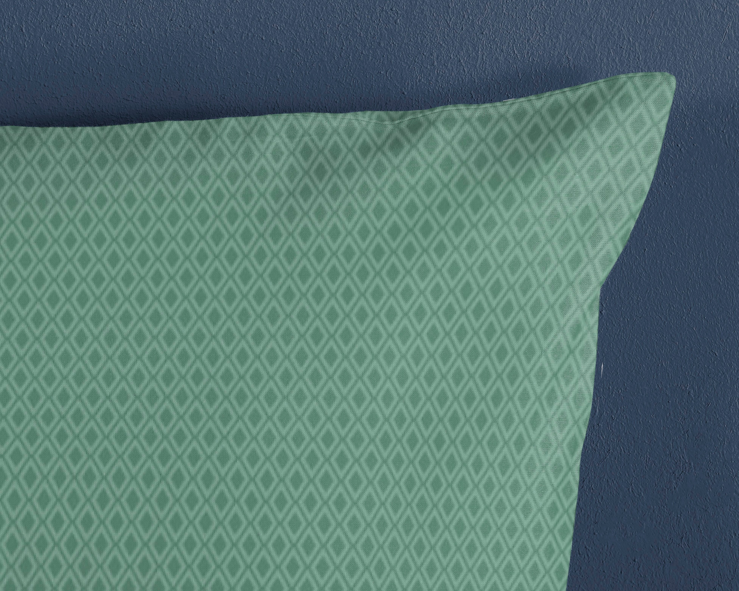 hip Kissenhülle »ZEPHIR«, (1 St., 1- 40x80 cm Kissenhülle), Baumwolle, Mako-Satin, 40x80, 1 Stück, Reißverschluss, Zephir, Grün