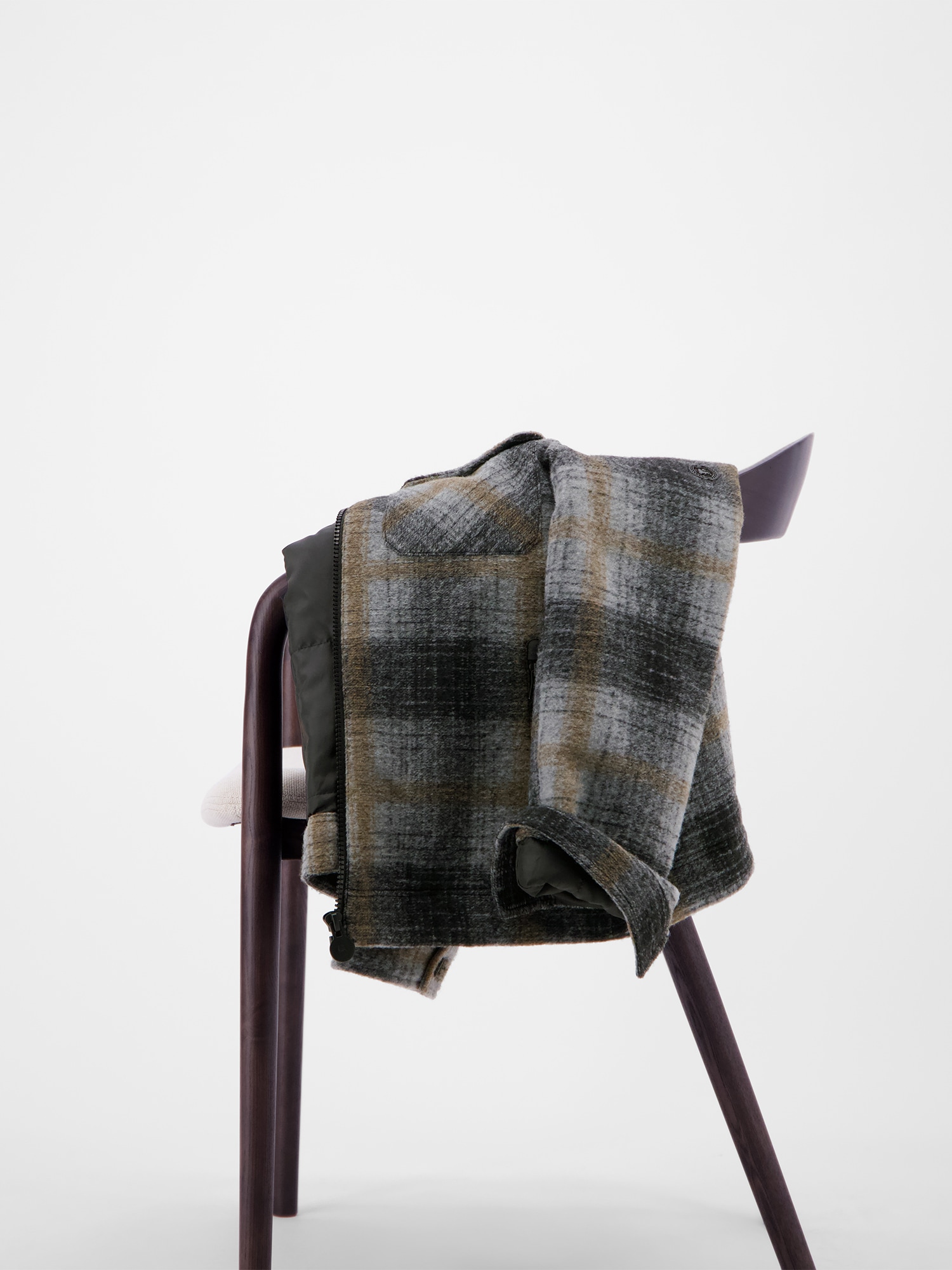 LERROS Outdoorjacke »Karierte Outdoor-Hemdjacke in Woll-Optik« ohne Kapuze