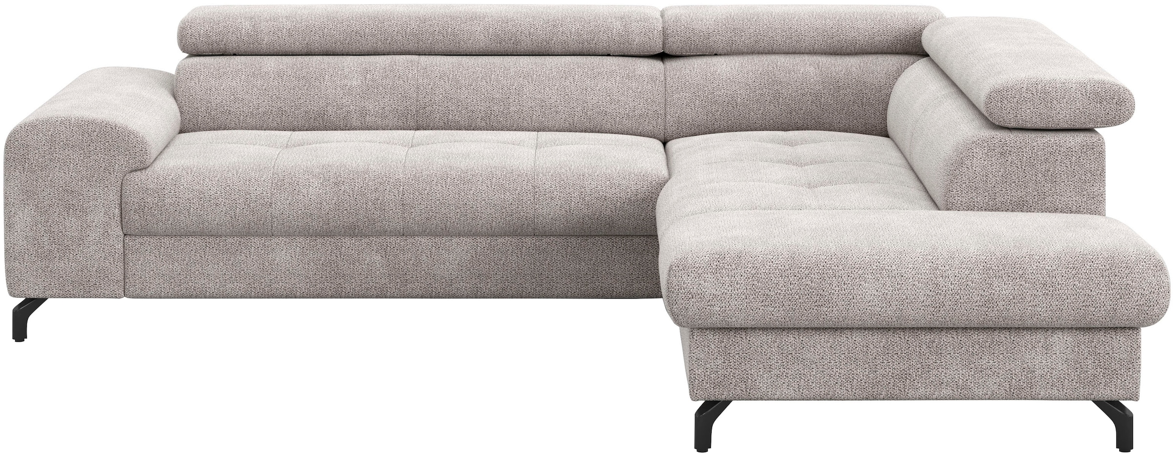 COTTA Ecksofa »Aura L-Form, B: 260 cm«, mit Bettfunktion, Bettkasten & Kopfteilverstellung