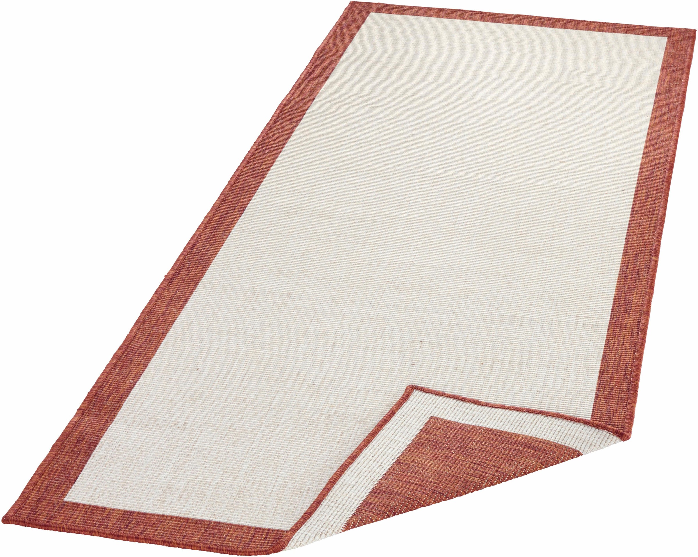 NORTHRUGS Läufer »Panama«, rechteckig, 5 mm Höhe, In-und Outdoor geeignet, Wohnzimmer, Balkon, Terrasse, Garten, Robust, Pflegeleicht, Flachgewebe, Wendbar
