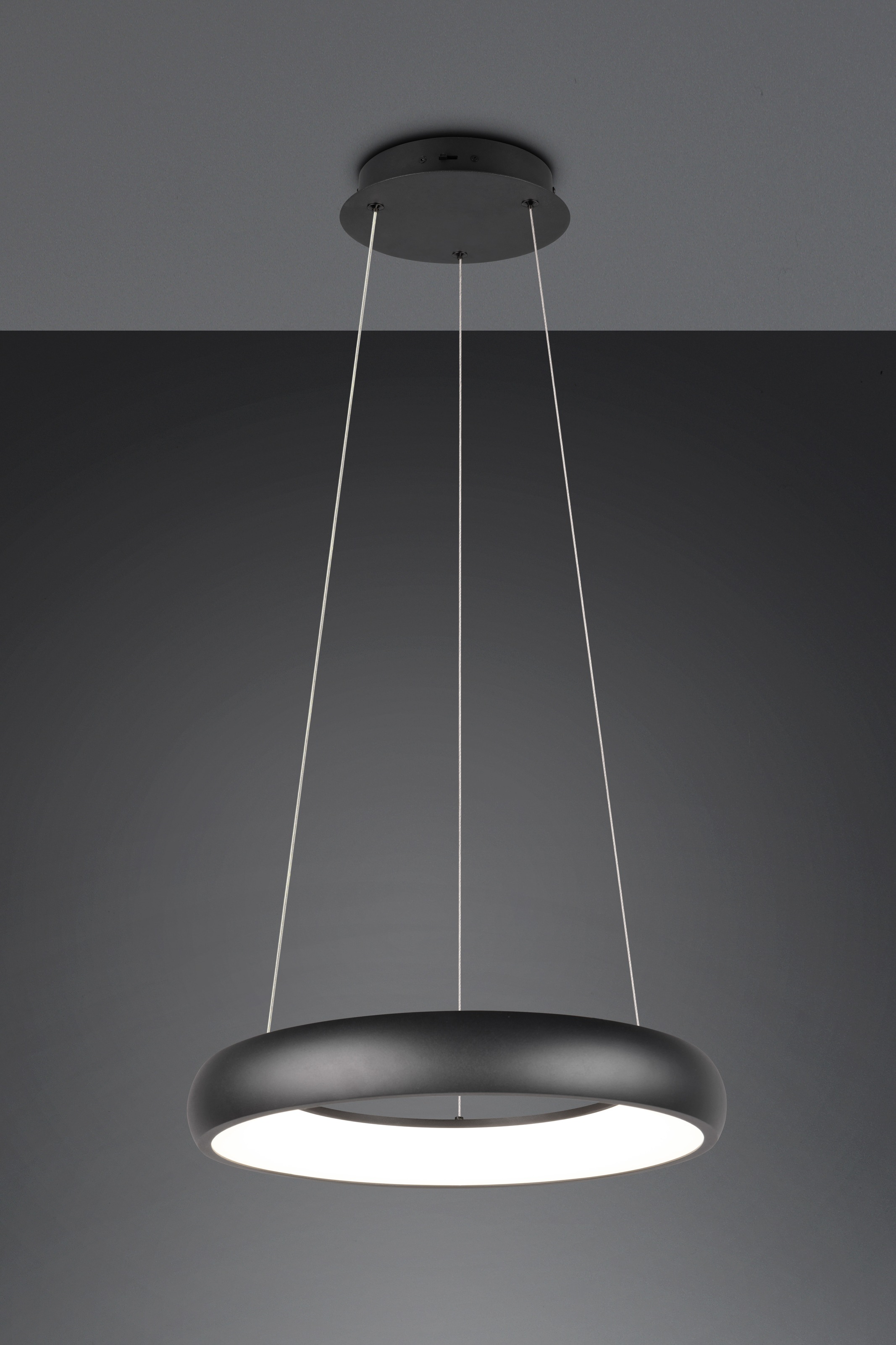 TRIO Leuchten LED Pendelleuchte »CARDONA, LED Ring Hängeleuchte, 3300 Lumen 29W, Lichtfarbe einstellbar« LED-Board 1 Stk. warmweiß - kaltweiß 2300/3000/4000K warmweiß bis kaltweiß, 3 Stufen dimmbar Höhe 150cm Ø46