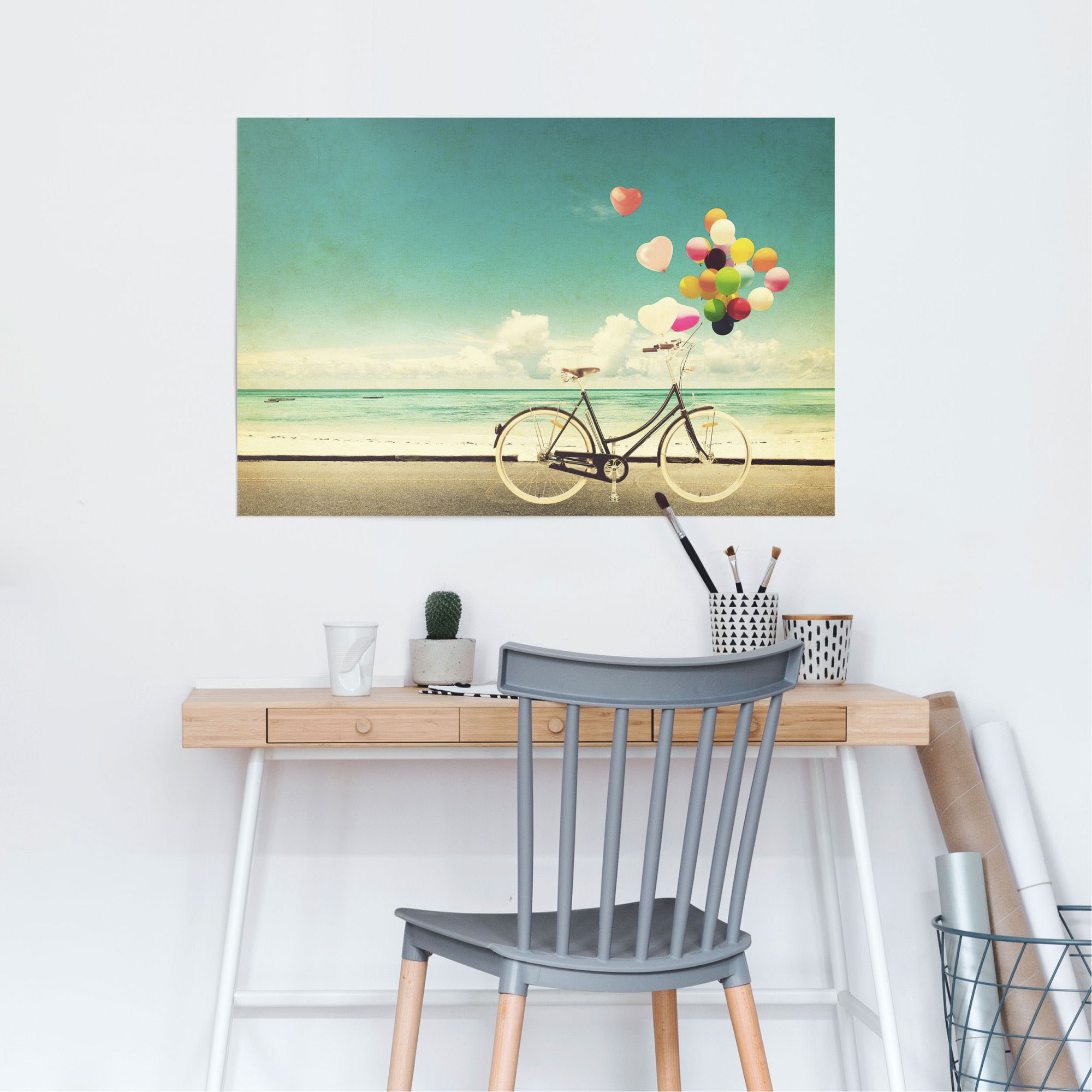 Reinders! Poster »Luftballon Fahrrad« 1 Stk. tlg.