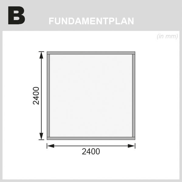 Karibu Gartenhaus »Traufberg 3« terragrau
