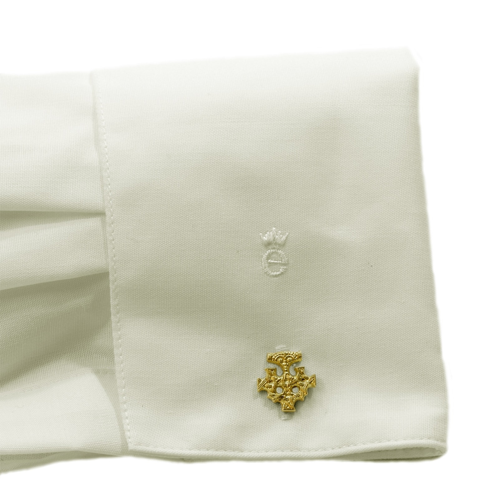 OSTSEE-SCHMUCK Manschettenknöpfe »- Hiddensee 15 x 13 mm - Gold 333/000 -,«