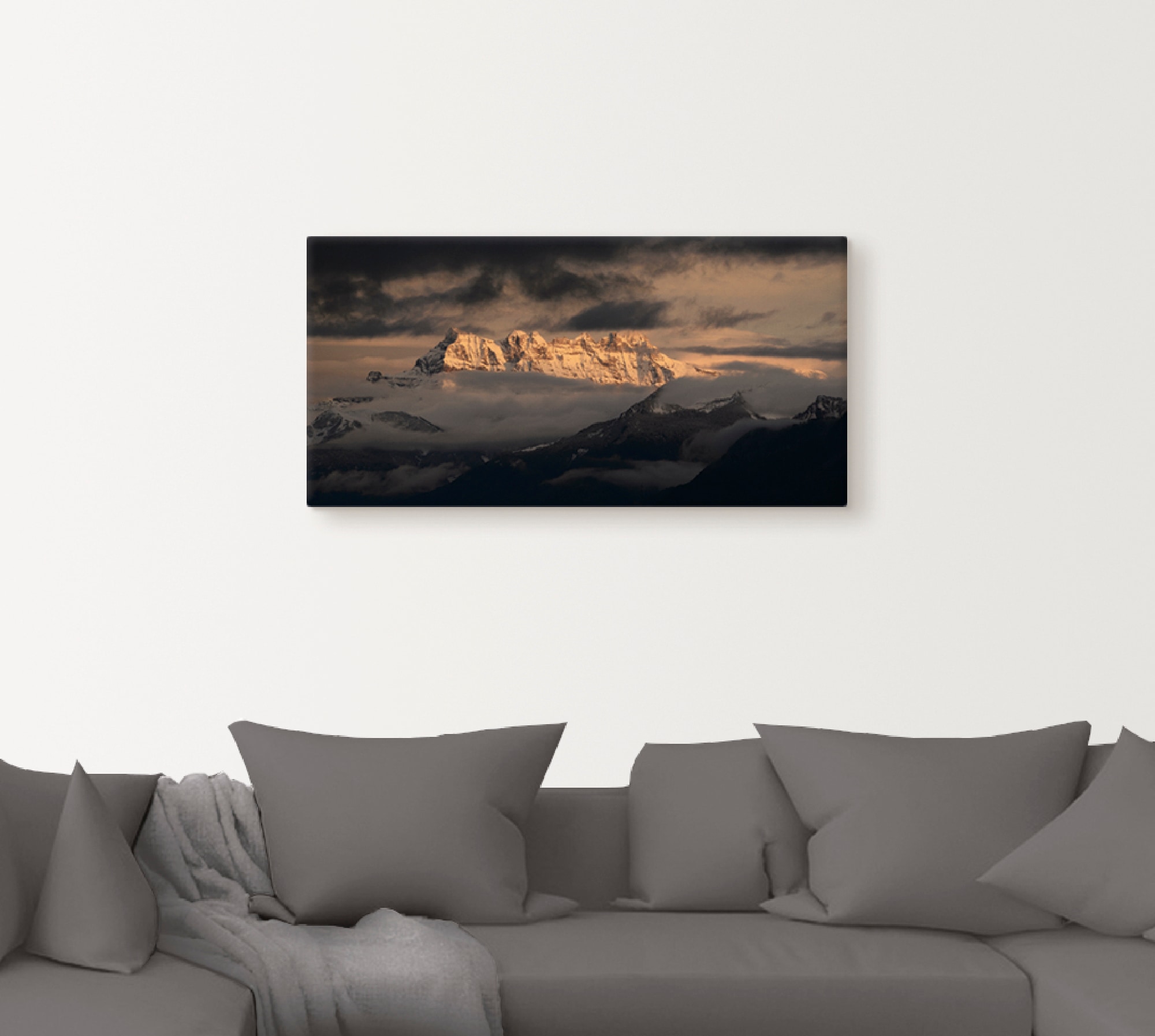 Artland Wandbild »Dents du Midi, Schweizer Berge«, Berge, (1 St.), als Leinwandbild, Poster in verschied. Größen