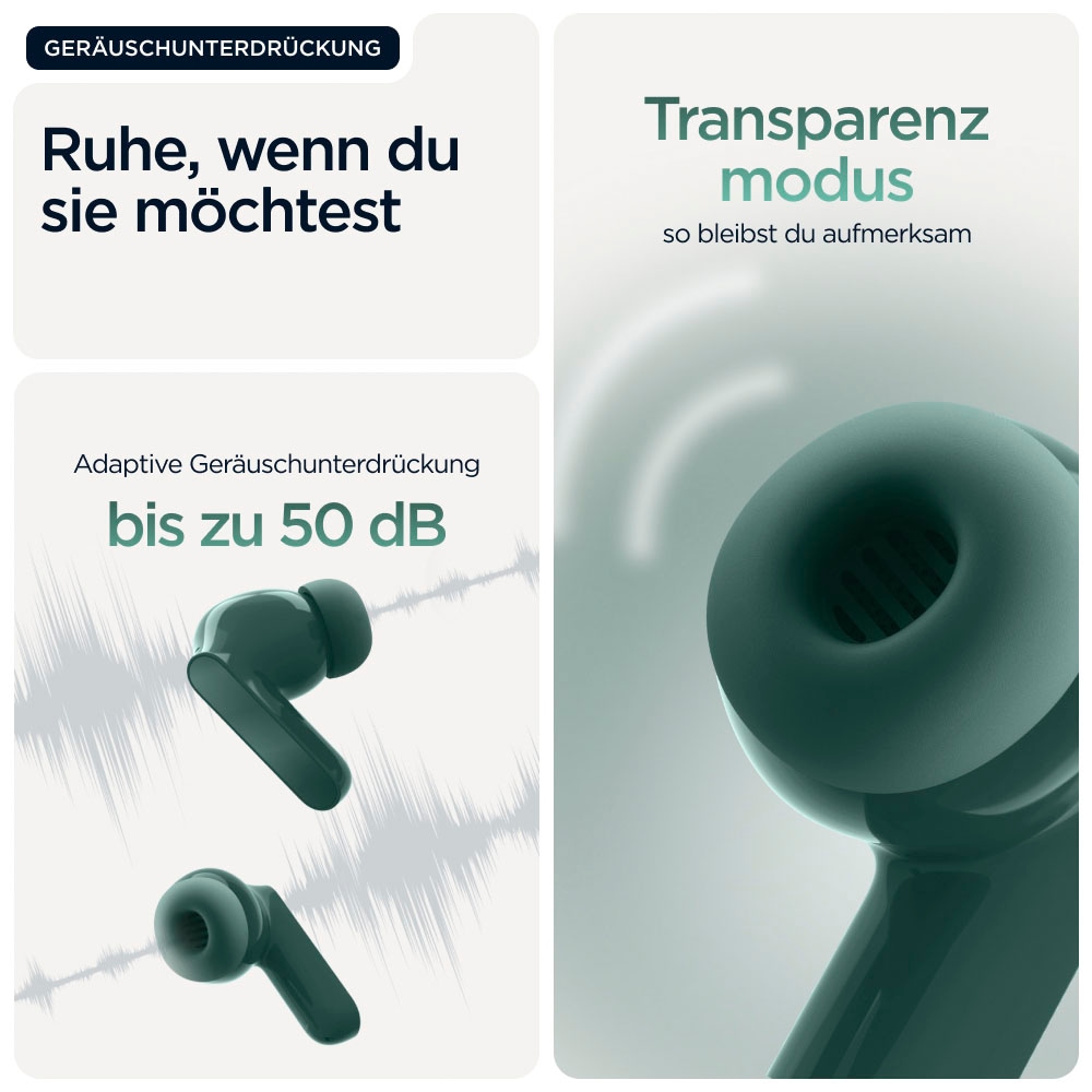 Motorola wireless In-Ear-Kopfhörer »moto buds« Bluetooth Active Noise Cancelling (ANC)