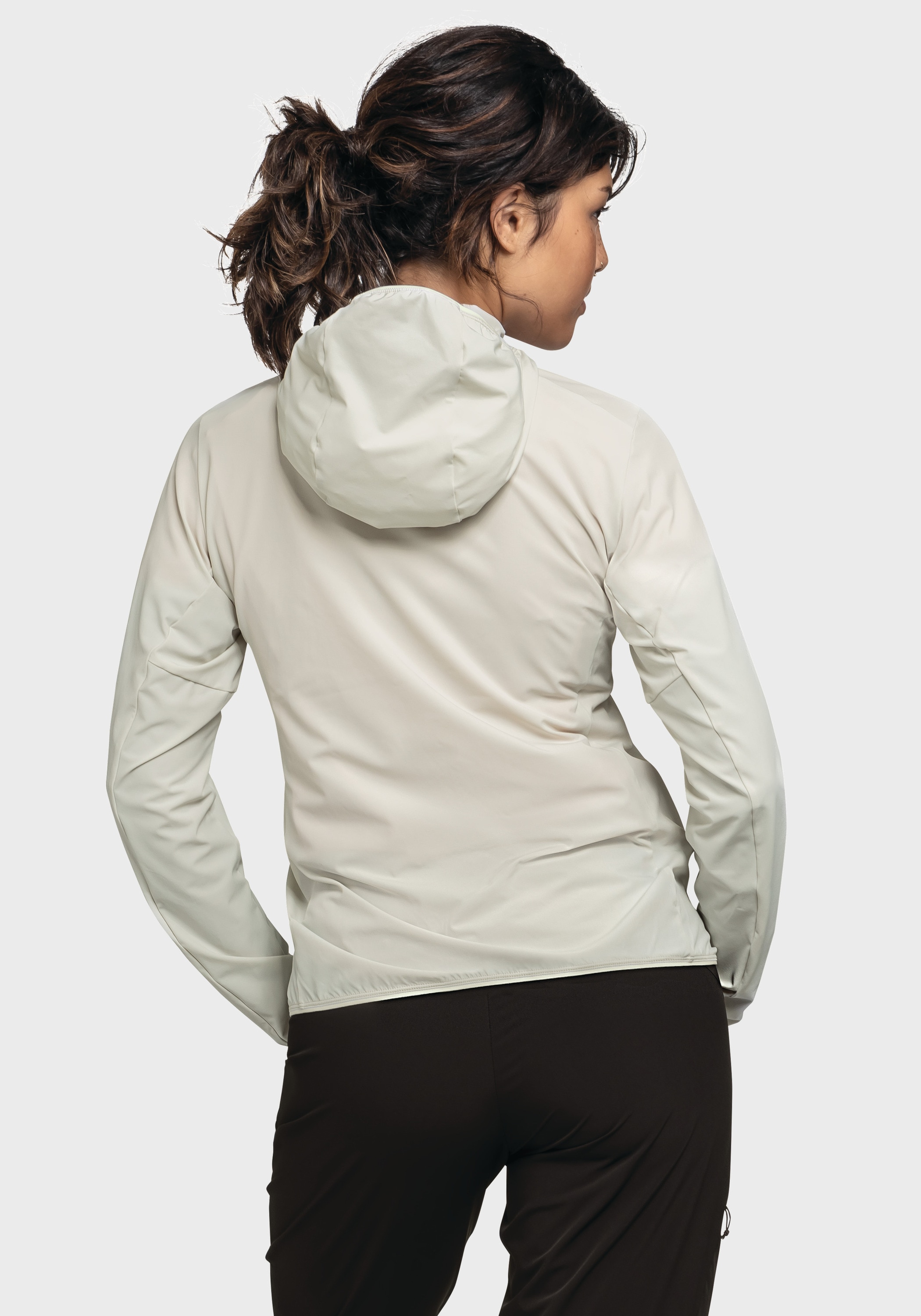 Schöffel Funktionsjacke »Hiking Hybrid Jk Style Blaueis WMS«, mit Kapuze