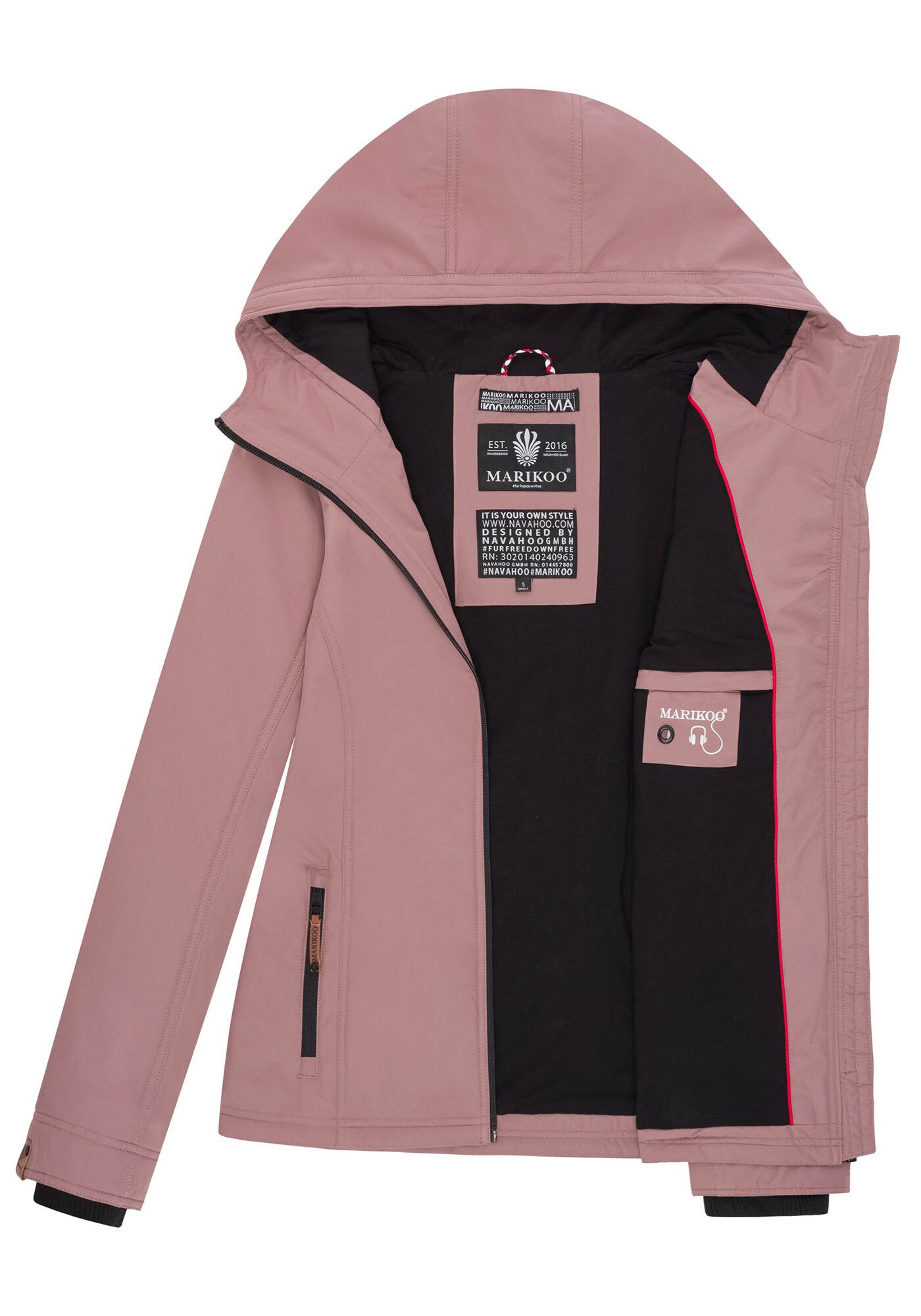 Marikoo Outdoorjacke »Marikoo Brombeere Damen Jacke B862«