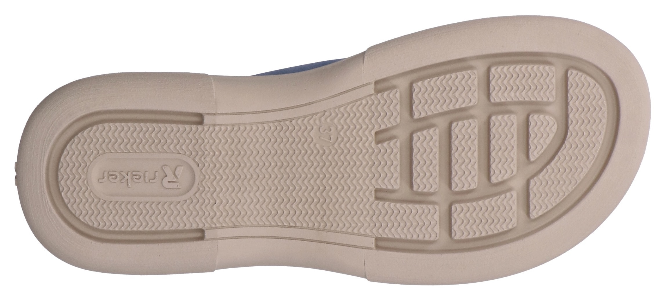 Rieker Pantolette  Sommerschuh, Hausschuh, Strandschuh mit Klettriemchen