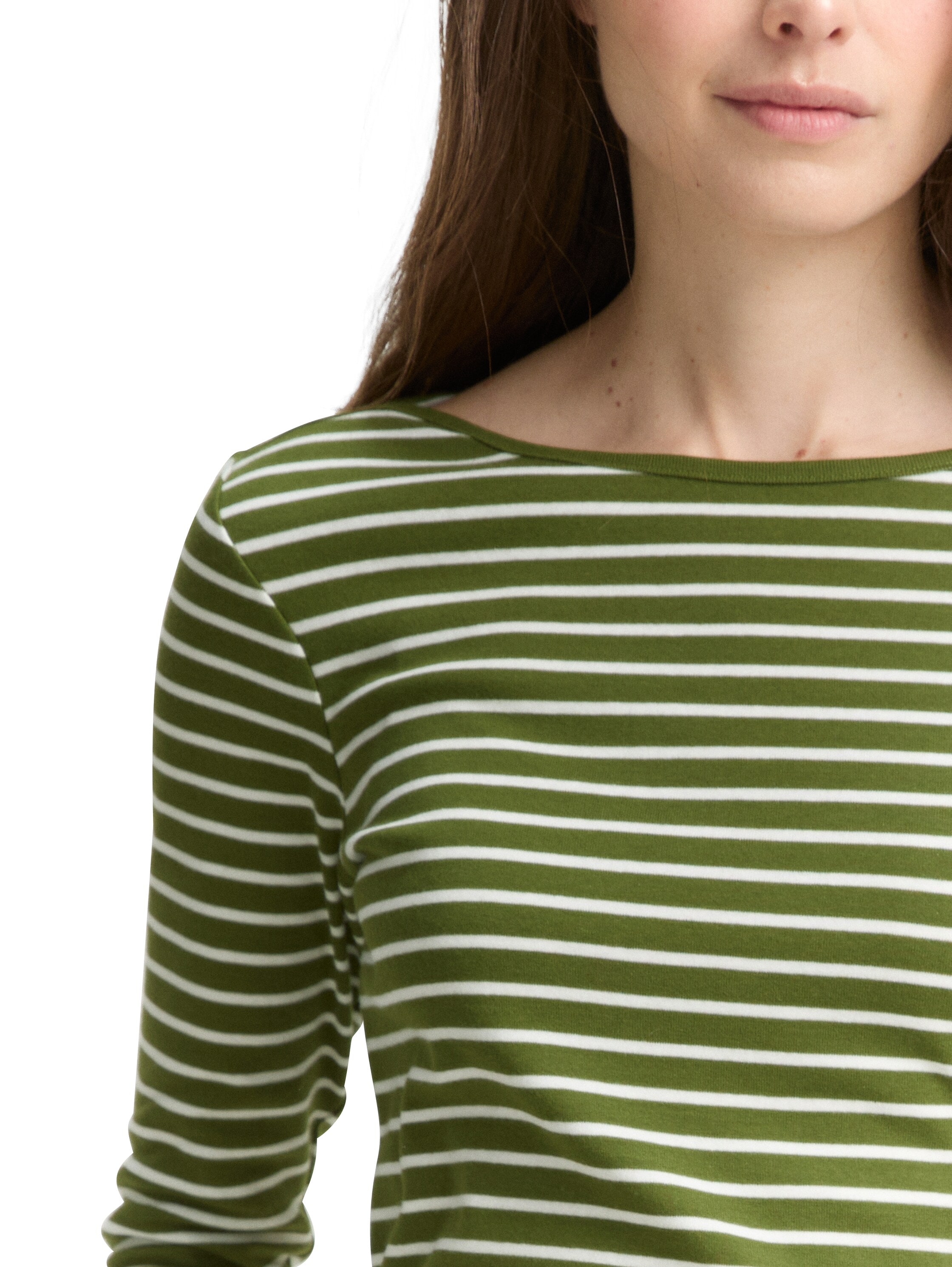 TOM TAILOR Langarmshirt, mit Streifen Muster