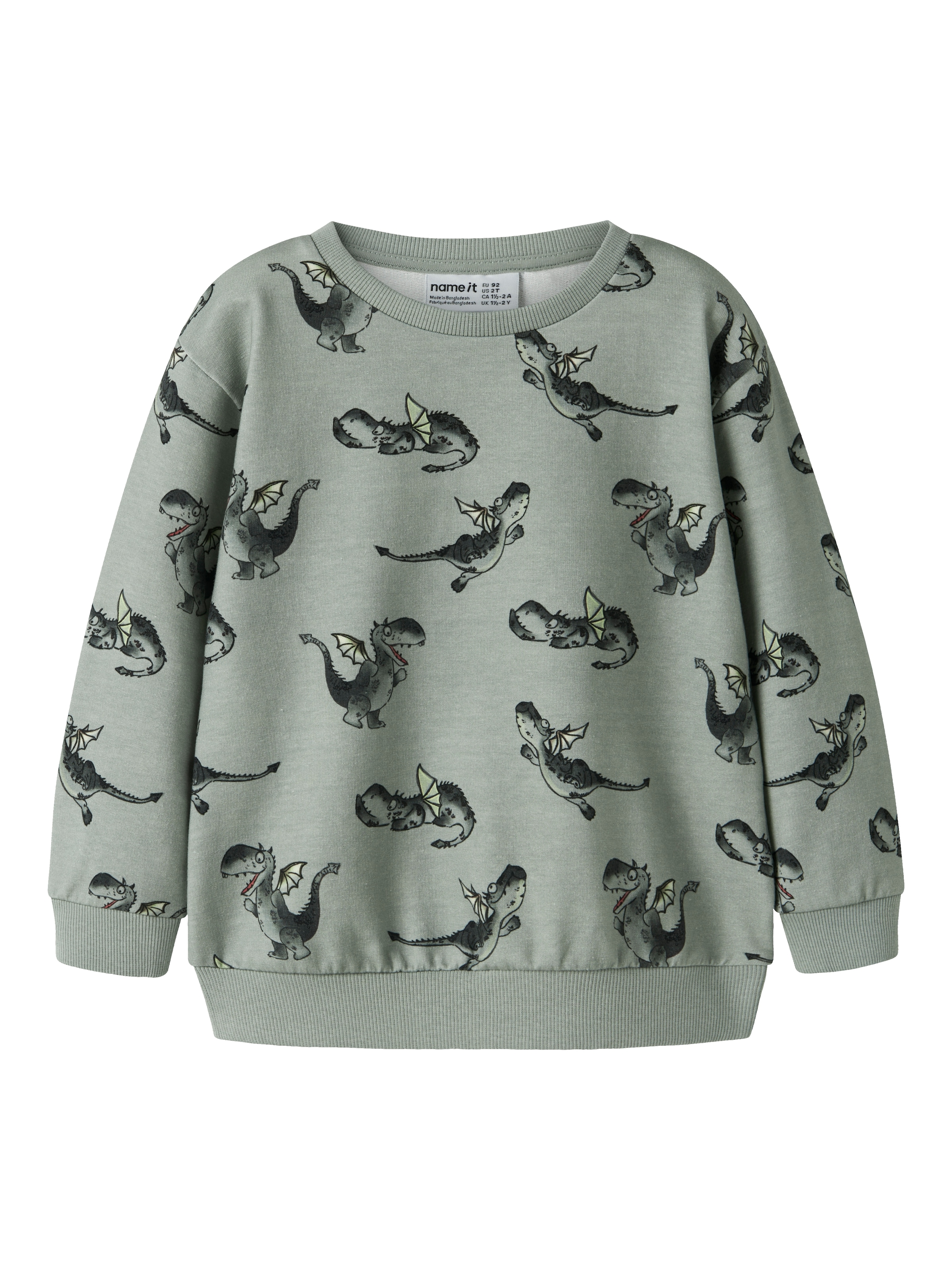 Name It Sweatshirt »NMMKASSE LS NREG SWEAT UNB«, Baumwollmischung, regular fit
