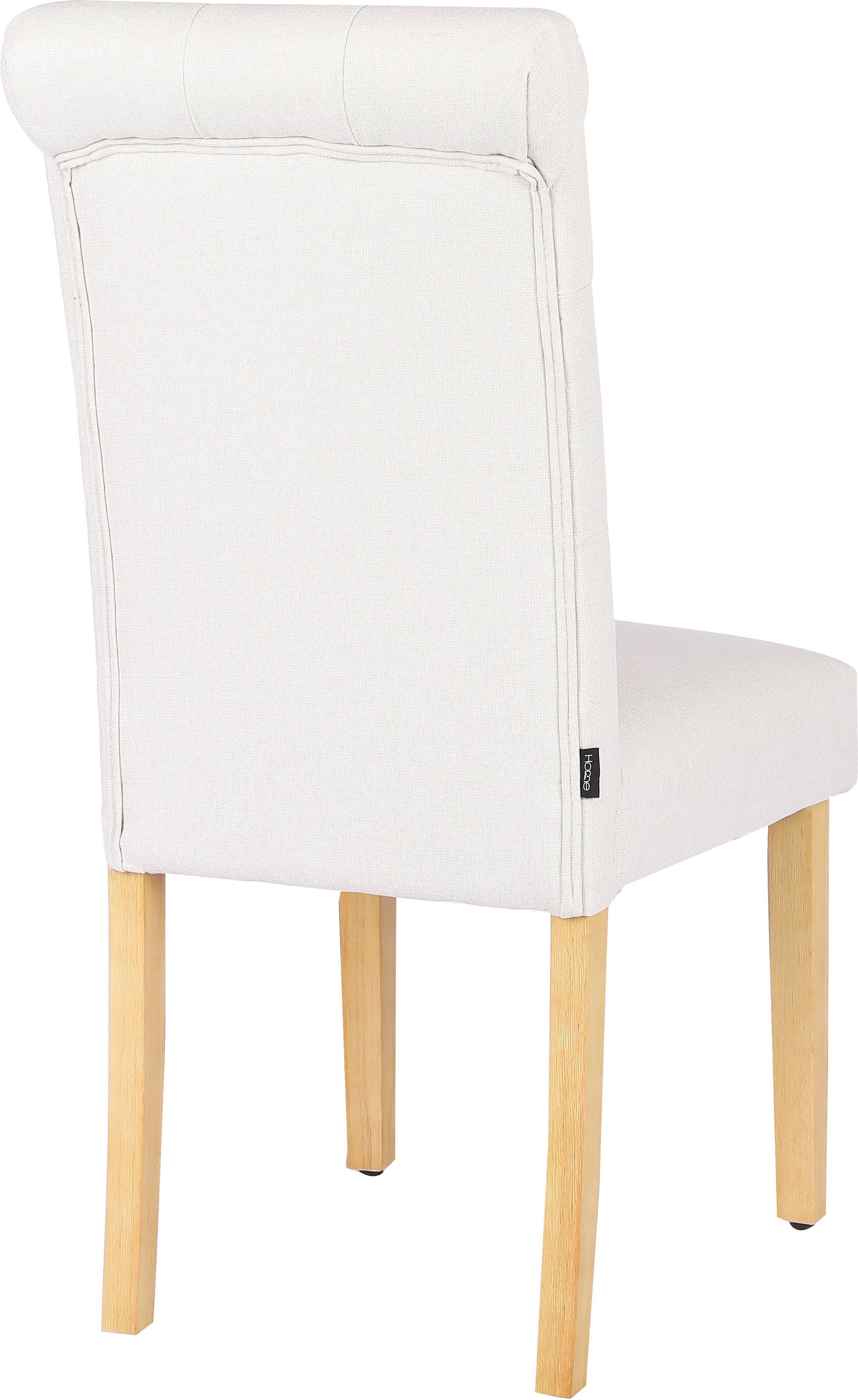 Home affaire Esszimmerstuhl »Liao, 2er-Set«, (Set), pflegeleichter Webstoff Bezug, Knopfheftung, Sitzhöhe ca. 51 cm