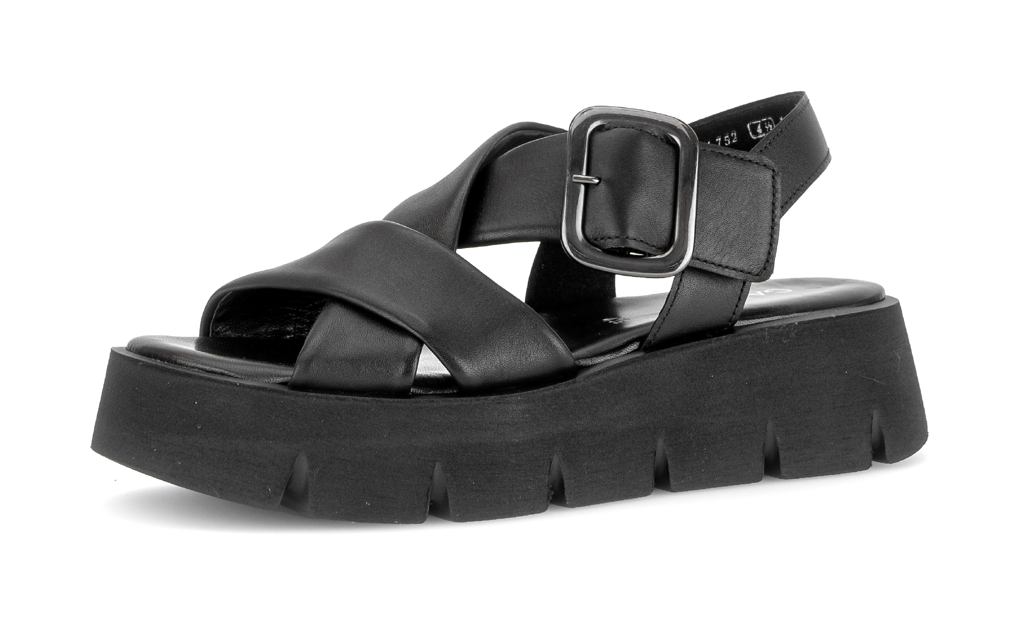 Gabor Keilsandalette  , Plateau, Sommerschuh, Riemchensandale mit Kreuzbandage