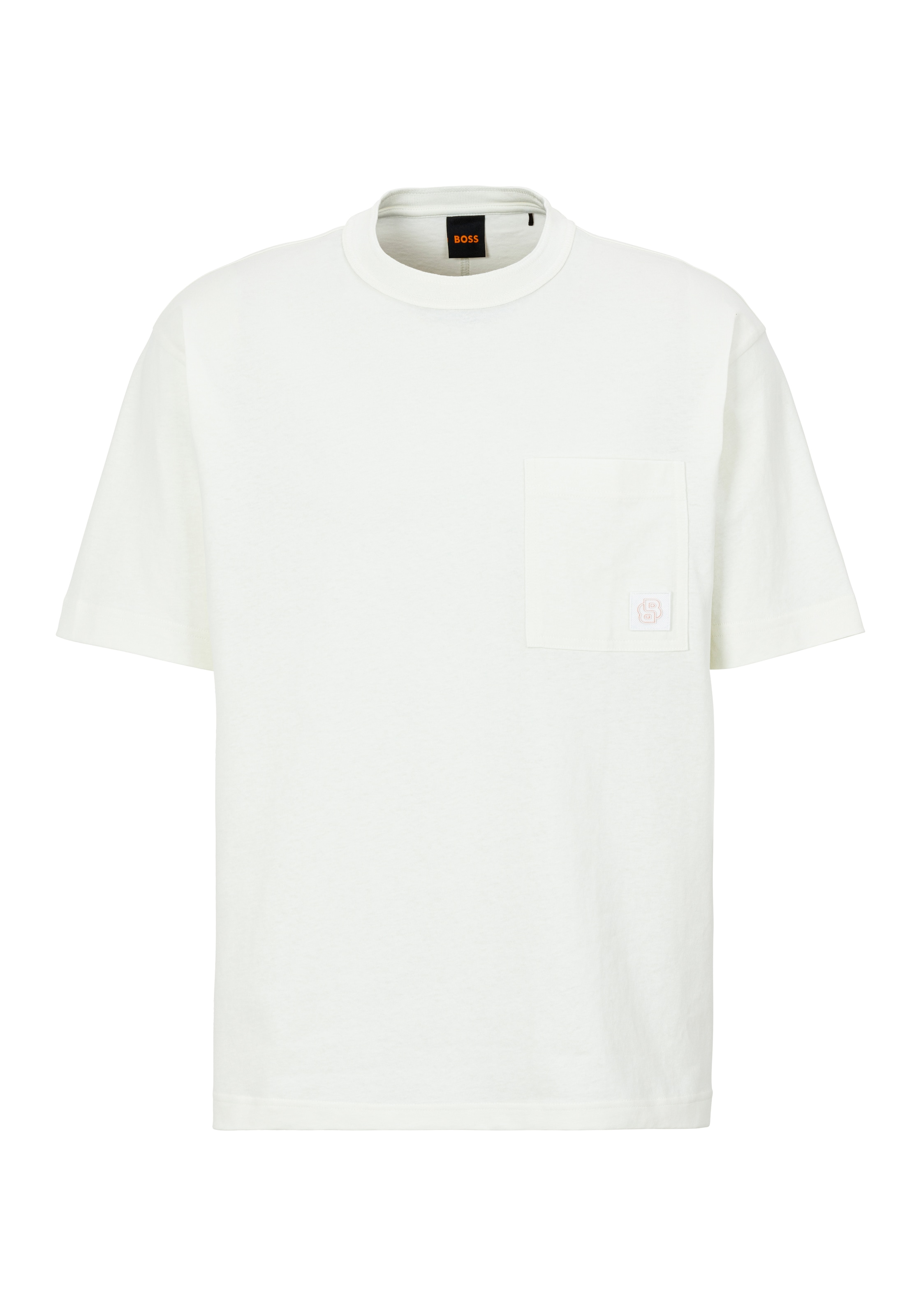 BOSS ORANGE T-Shirt »Te cotton«, mit Logobadge