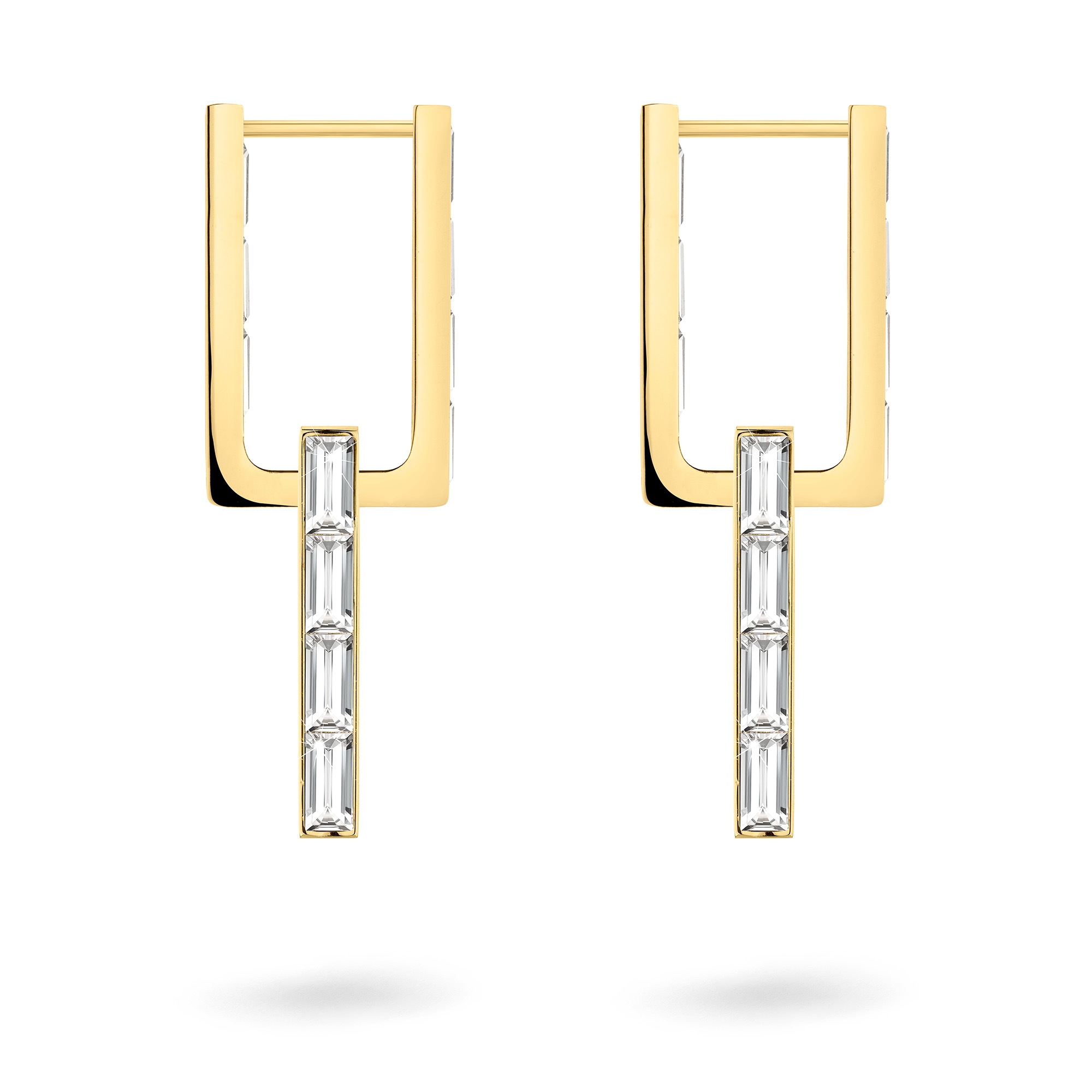 Liebeskind Berlin Paar Creolen »Schmuck Edelstahl Ohrringe The Festive Mini Link Sparkle« mit Zirkonia (synth.) - Einhänger abnehmbar