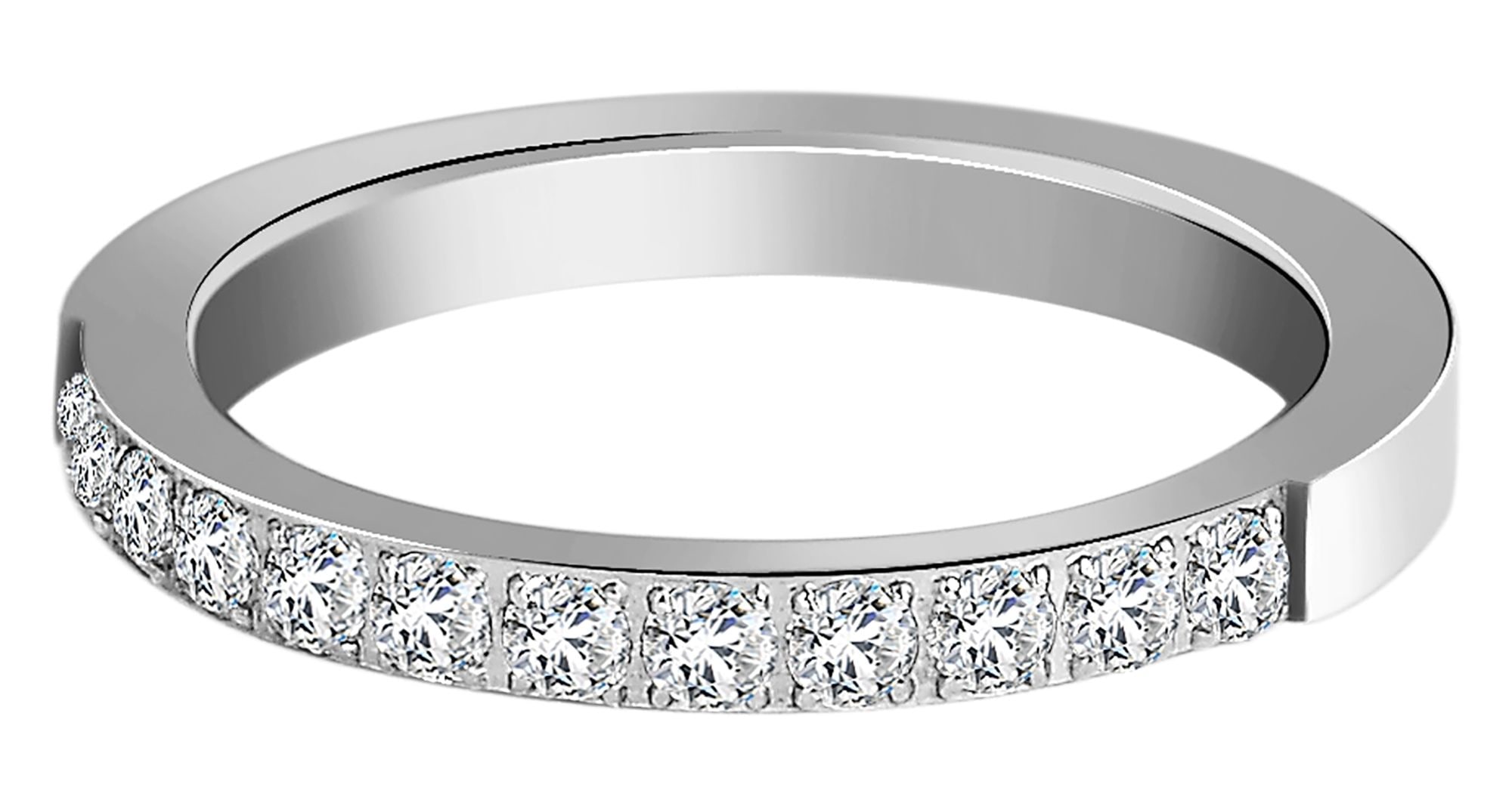 Adelia´s Fingerring »Damen Ring aus Edelstahl mit Strass Steinchen«