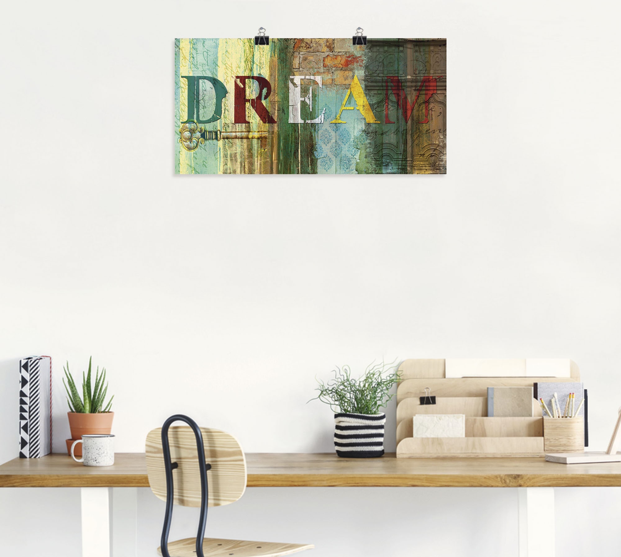 Artland Wandbild »Traum«, Sprüche & Texte, (1 St.), als Leinwandbild,  Wandaufkleber oder Poster in versch. Größen bei OTTO