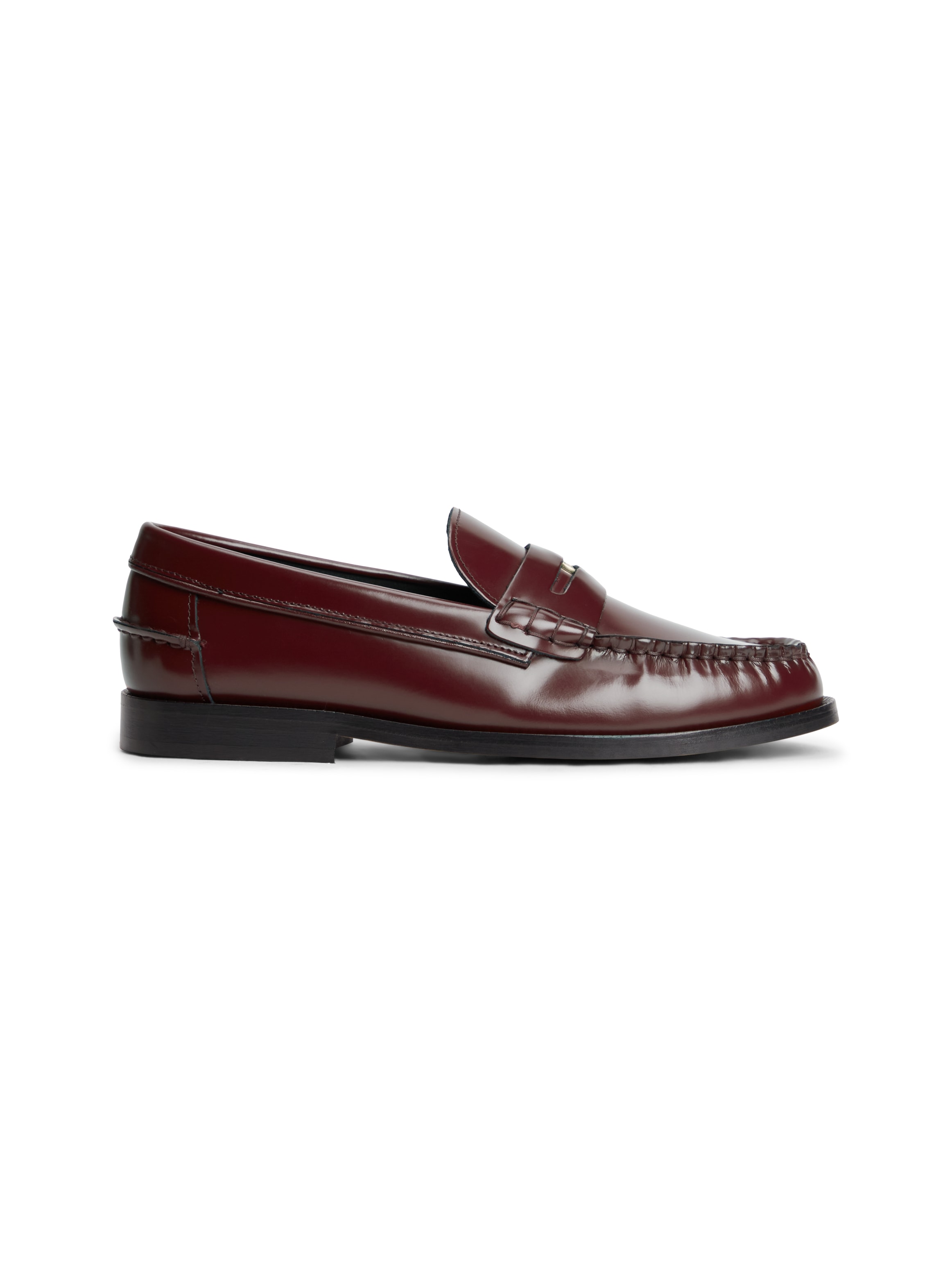 Tommy Hilfiger Loafer »HILFIGER PENNY ABRASIVATO«  , Blockabsatz, Slipper, Businessschuh mit klassischem Zierriegel