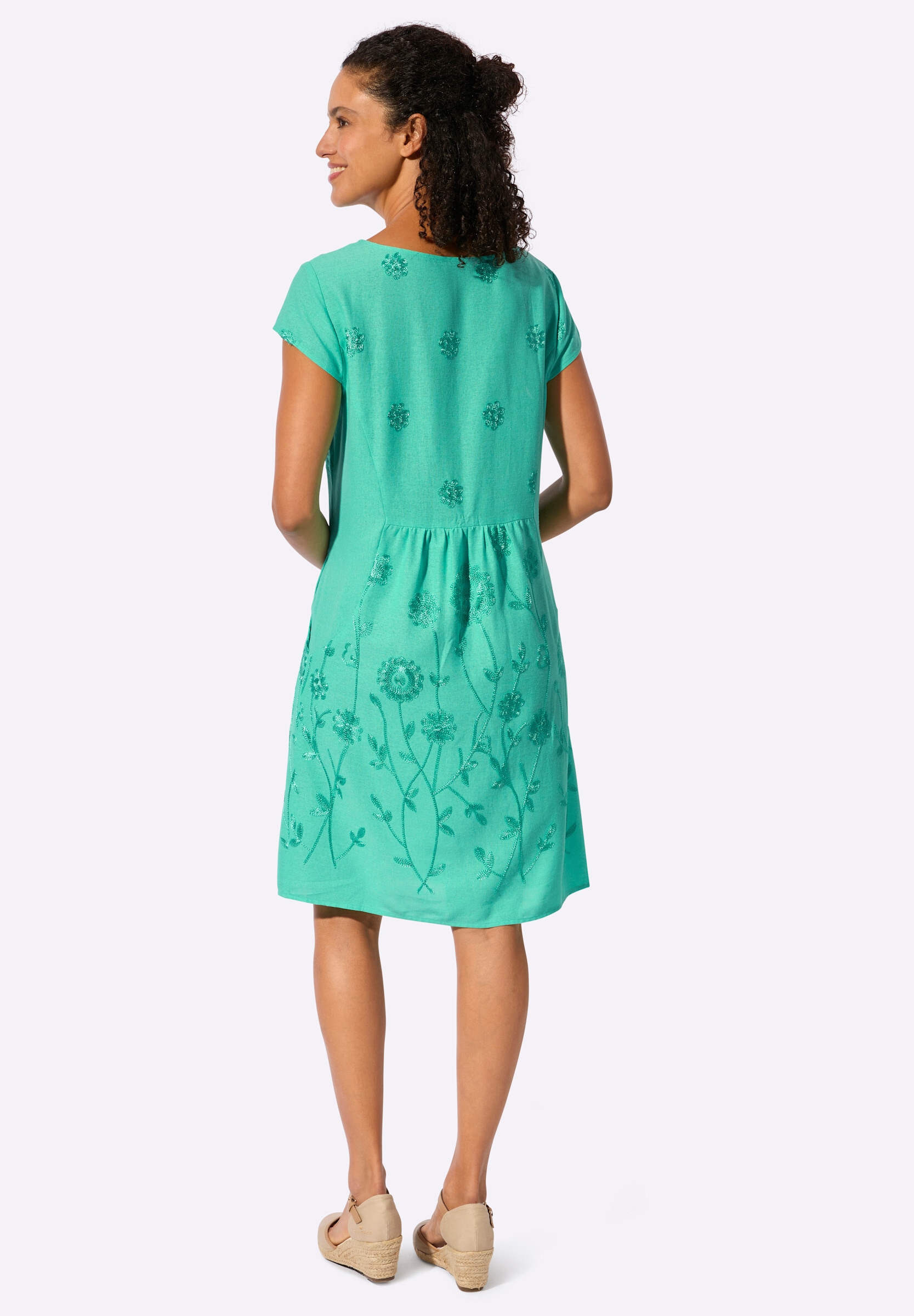 Witt Sommerkleid »Kleid Webkleid in Viskose-Leinen-Mischung«